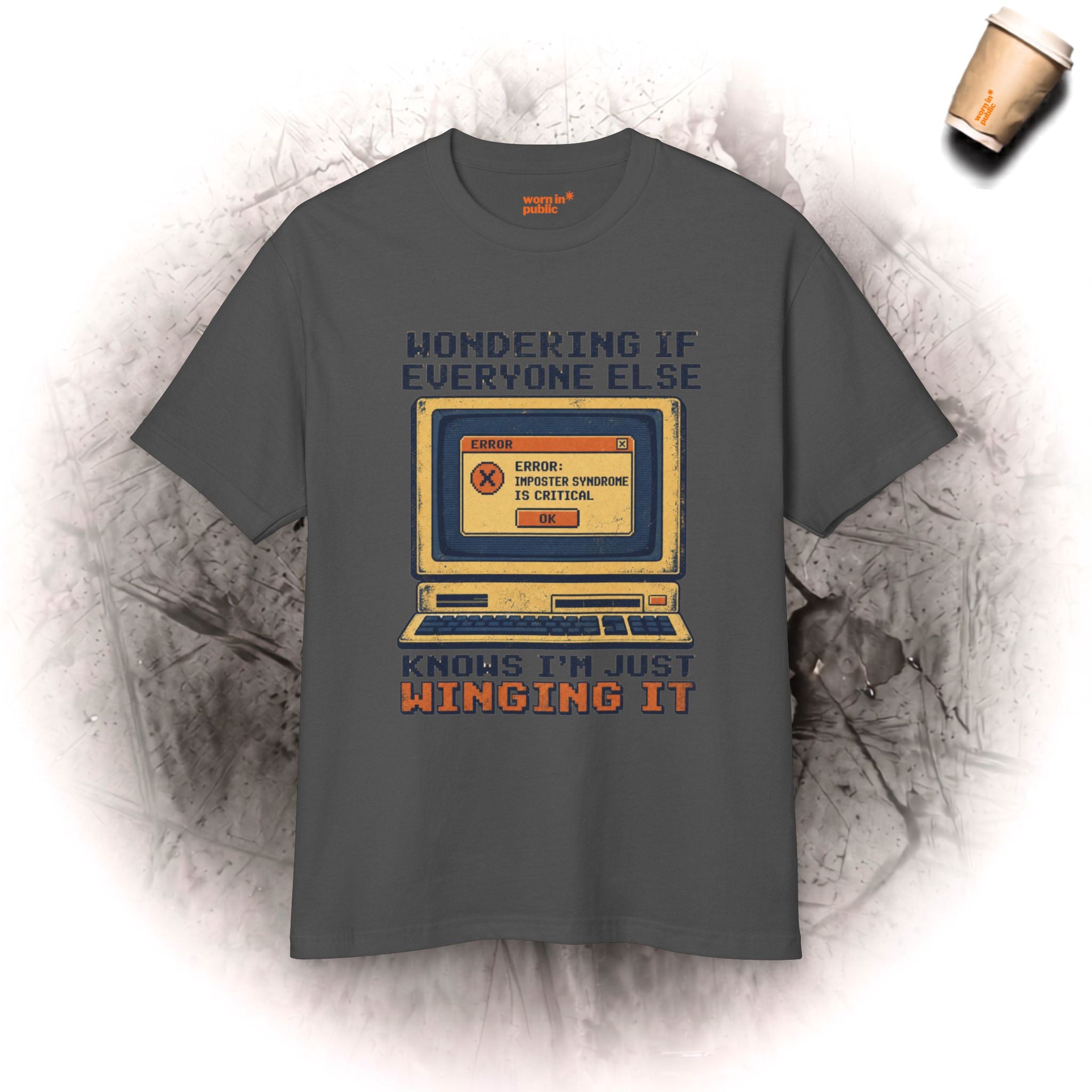 Winging It | Retro Computer Graphic Tee | Unisex Vintage Tech T-Shirt