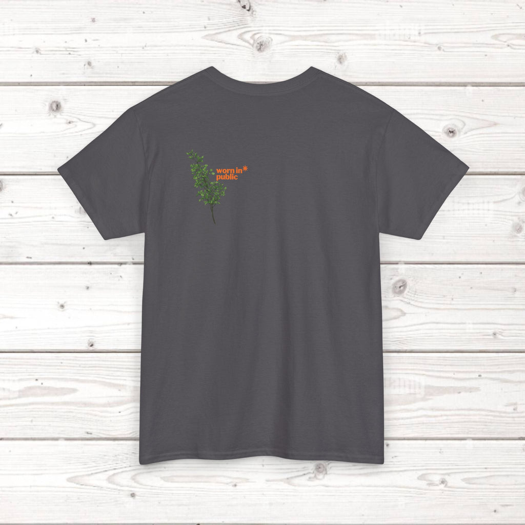Unisex Botanical Tee — "Feel Free to Be Bored" Graphic T-Shirt