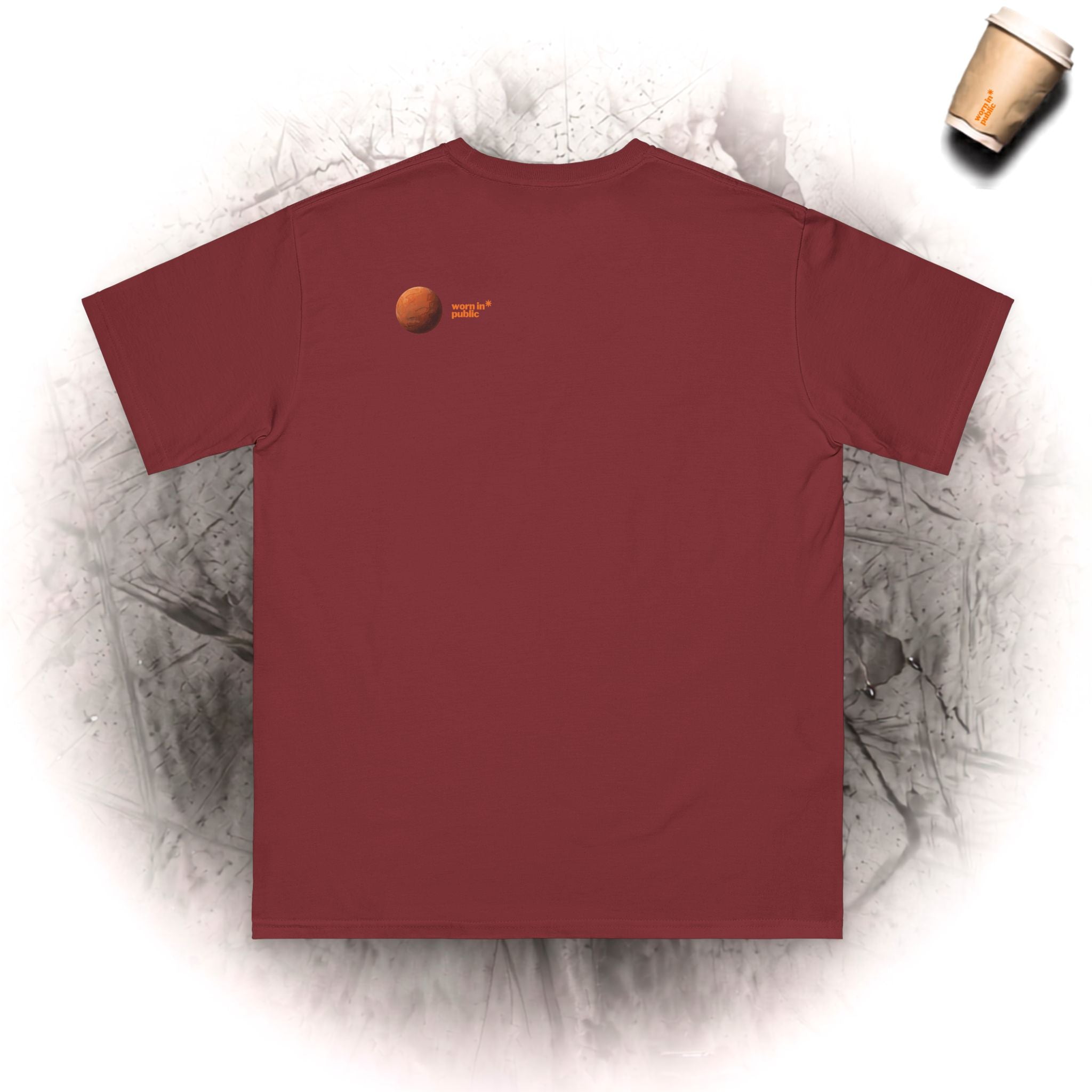 Mars Is Too Far BIO T-Shirt – Retro Weltraum Grafik T-Shirt