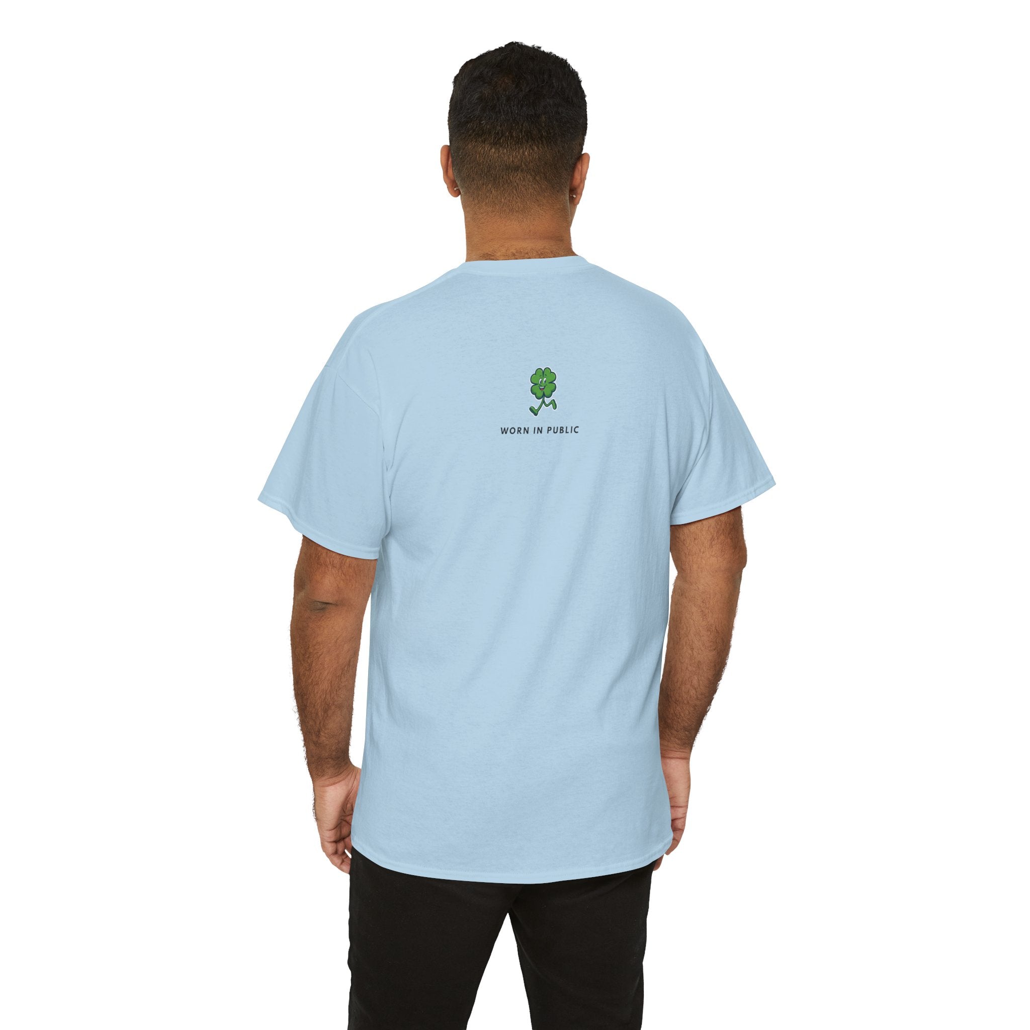 Lucky Buddy Clover T-Shirt | Retro Checker St. Patrick's Day Graphic Tee