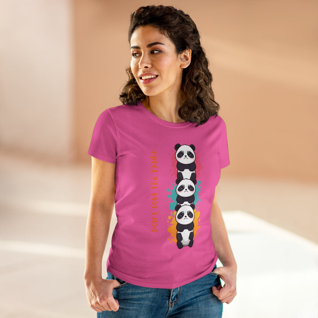 Don't Poke the Panda Women's T-Shirt | Cute Panda Stack Graphic Tee