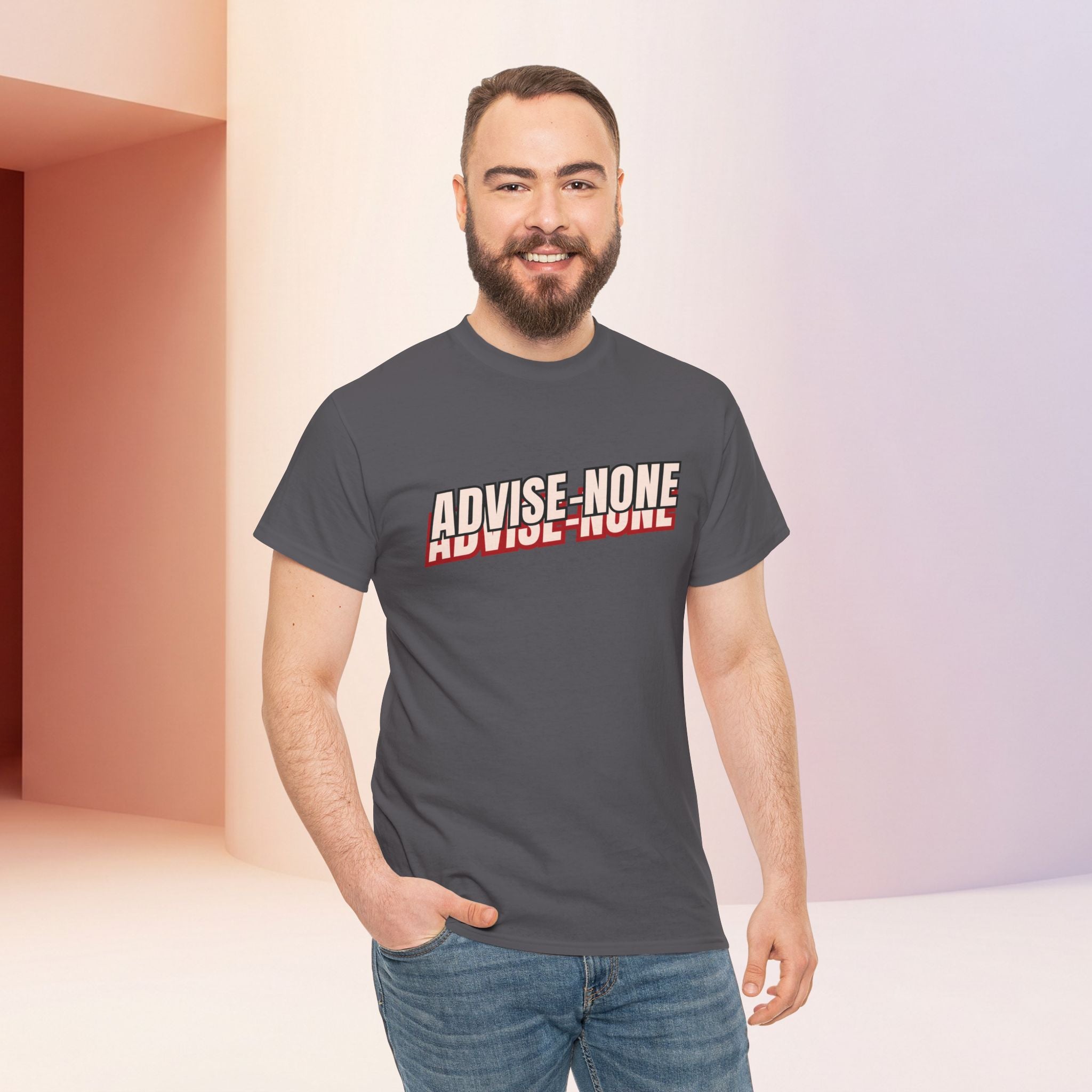 Advise None | Retro Slanted Unisex Graphic Tee