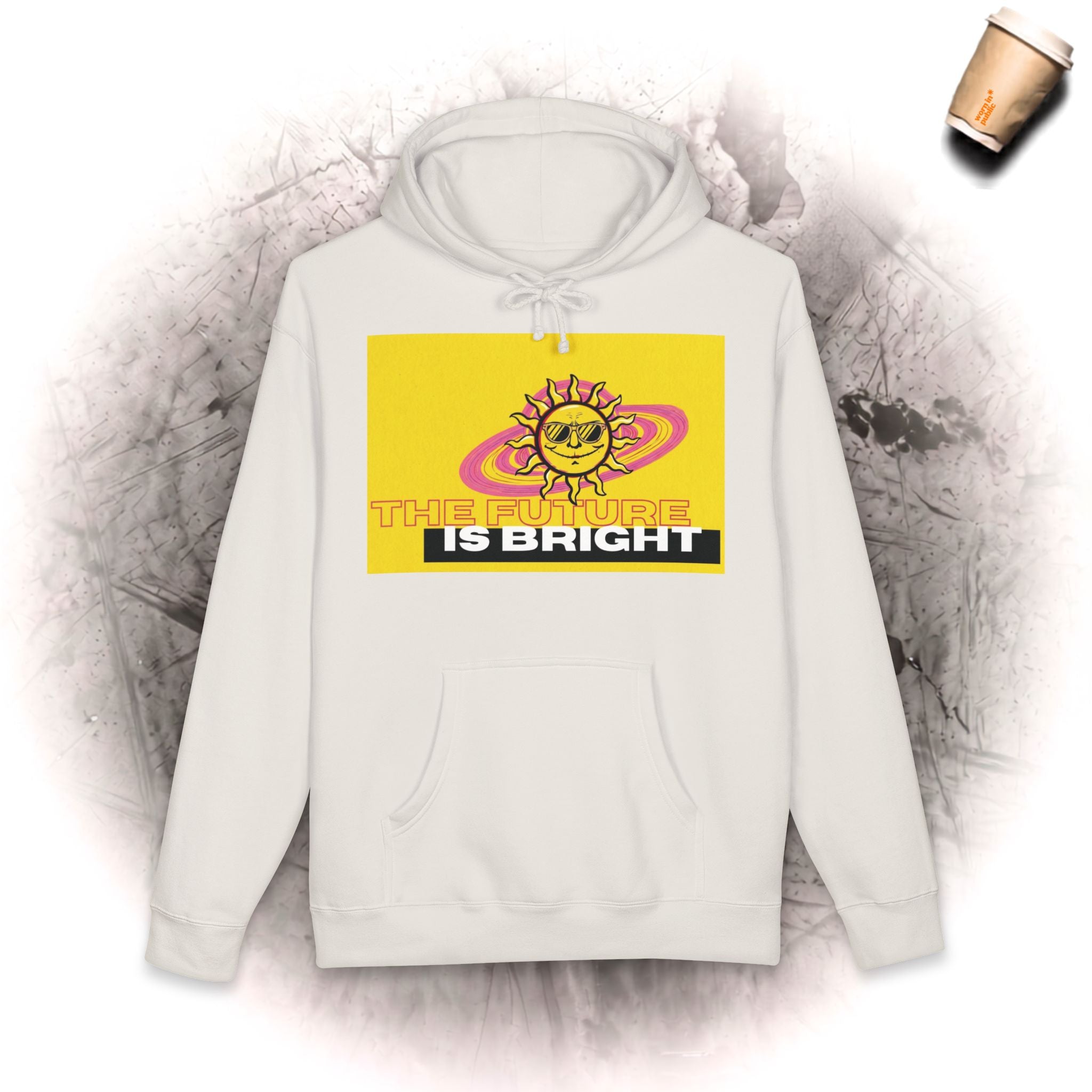 The Future Is Bright Hoodie | Retro-Sonne-Grafik-Pullover