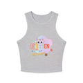 Kitten or Tiger Tank Top | Cute Pastel Cat Graphic with Retro Letters