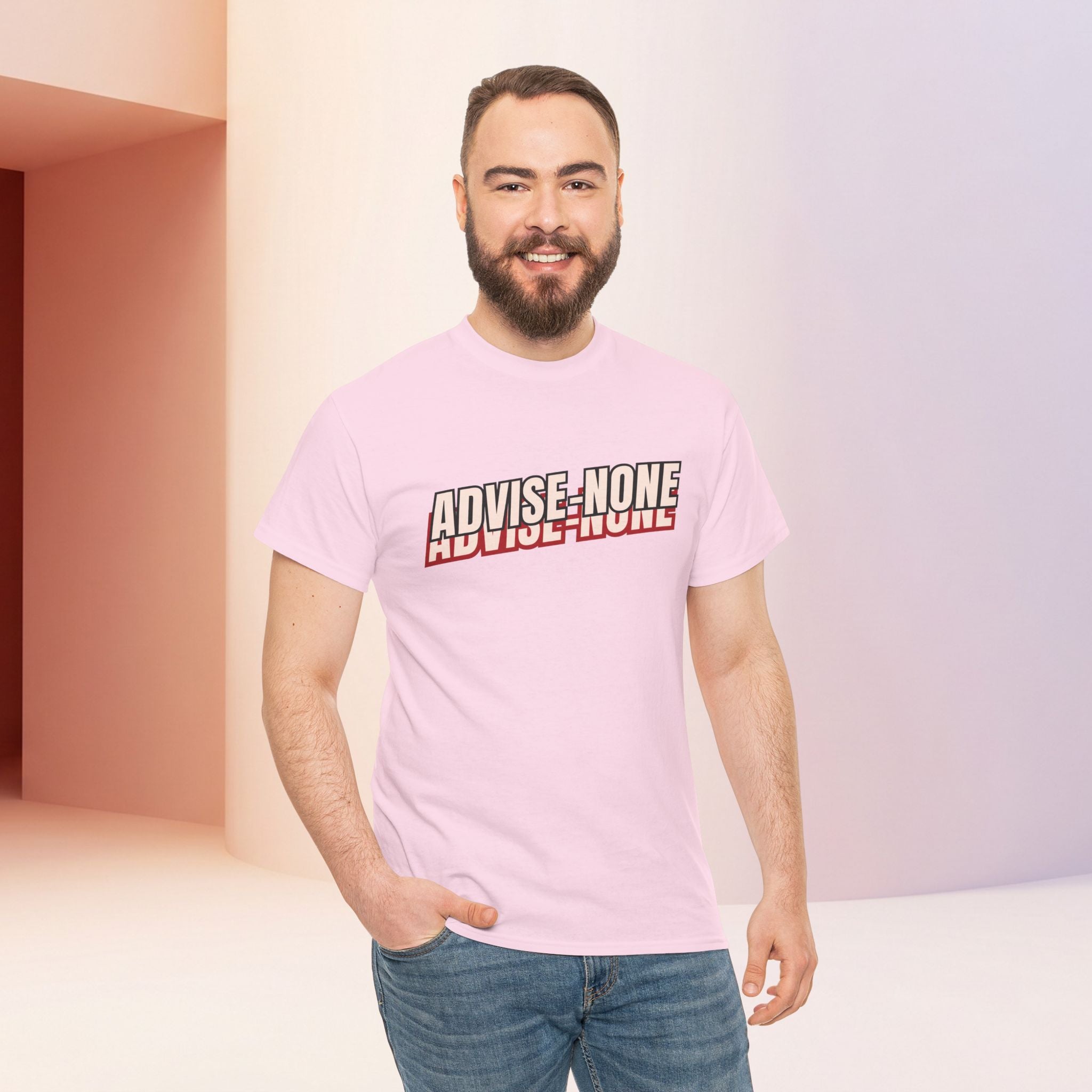 Advise None | Retro Slanted Unisex Graphic Tee