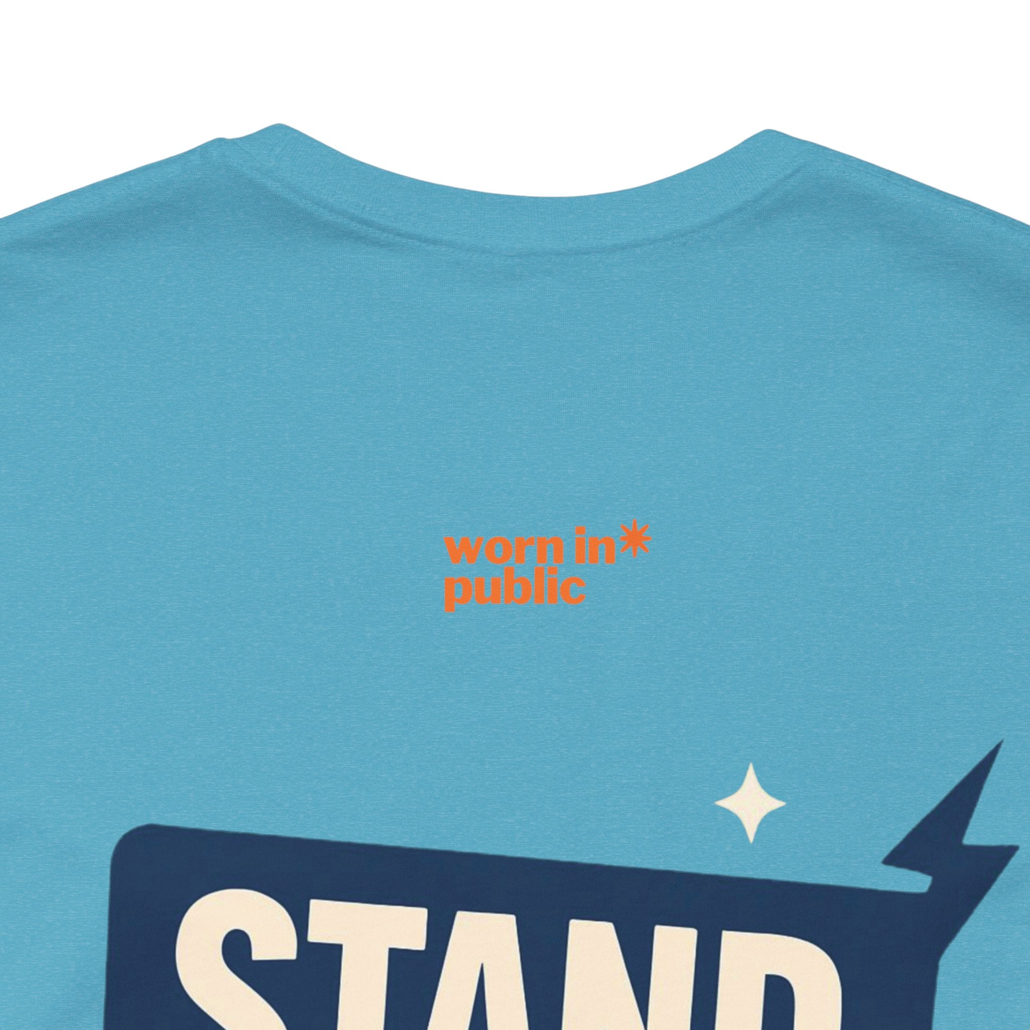 Move Over T-Shirt | "Stand Behind!" Funny Graphic Short Sleeve Tee