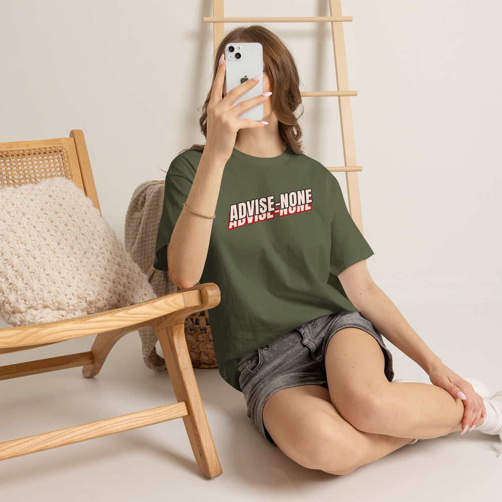 Advise None | Retro Slanted Unisex Graphic Tee