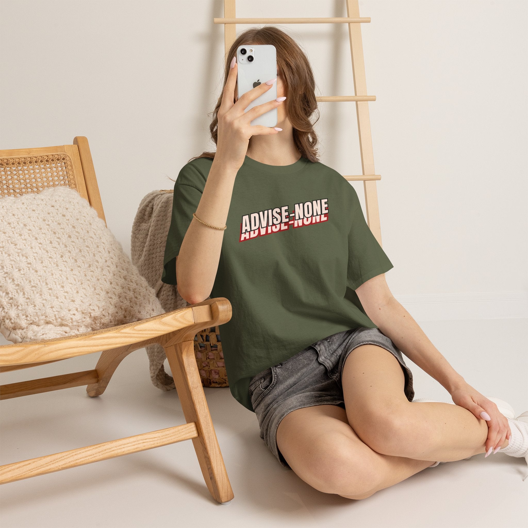 Advise None | Retro Slanted Unisex Graphic Tee