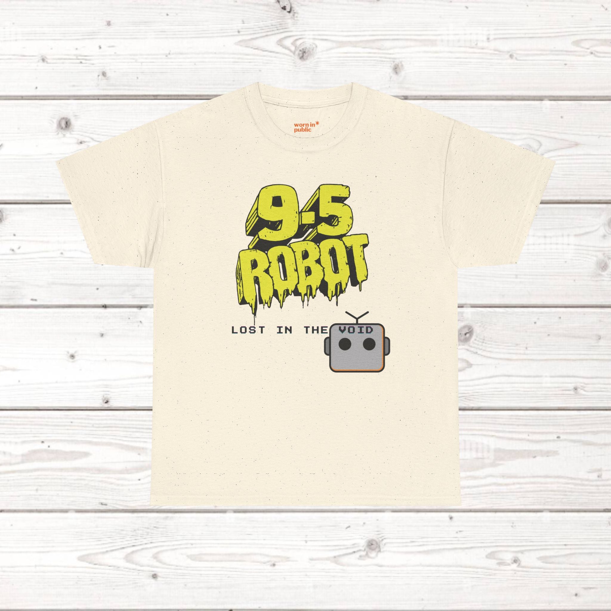 9-5 Roboter Unisex Graphic Tee | Lost in the Void existentielles T-Shirt