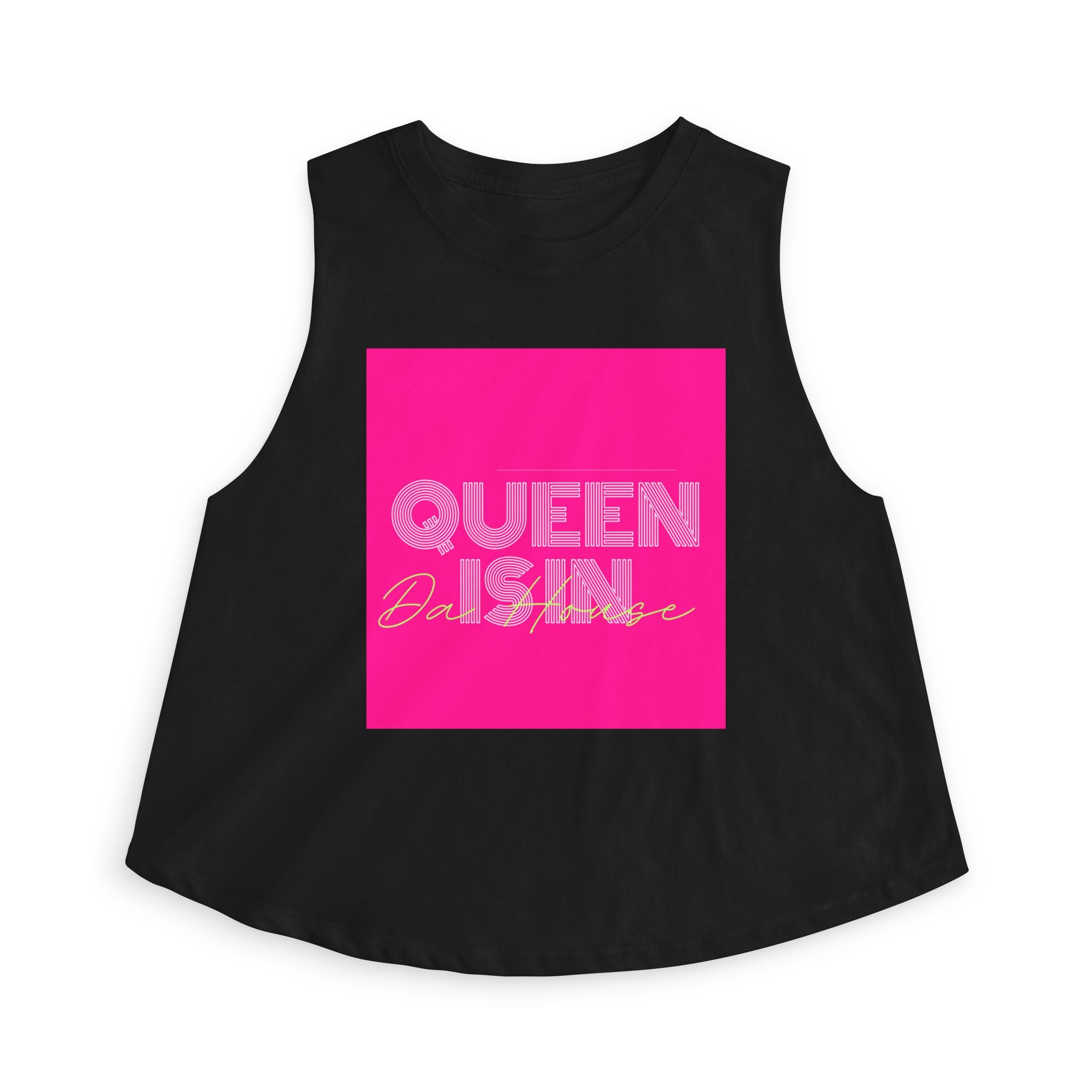 Queen Is In Da House Crop Top | Funny Bold Statement Graphic Top