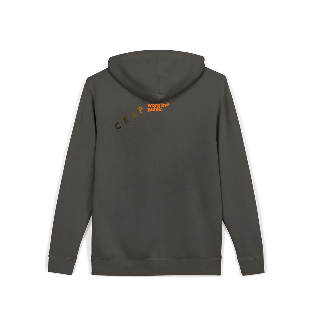 Fashion SHITS Hoodie | Minimal 'Crate' Graphic Pullover in Vintage Wash