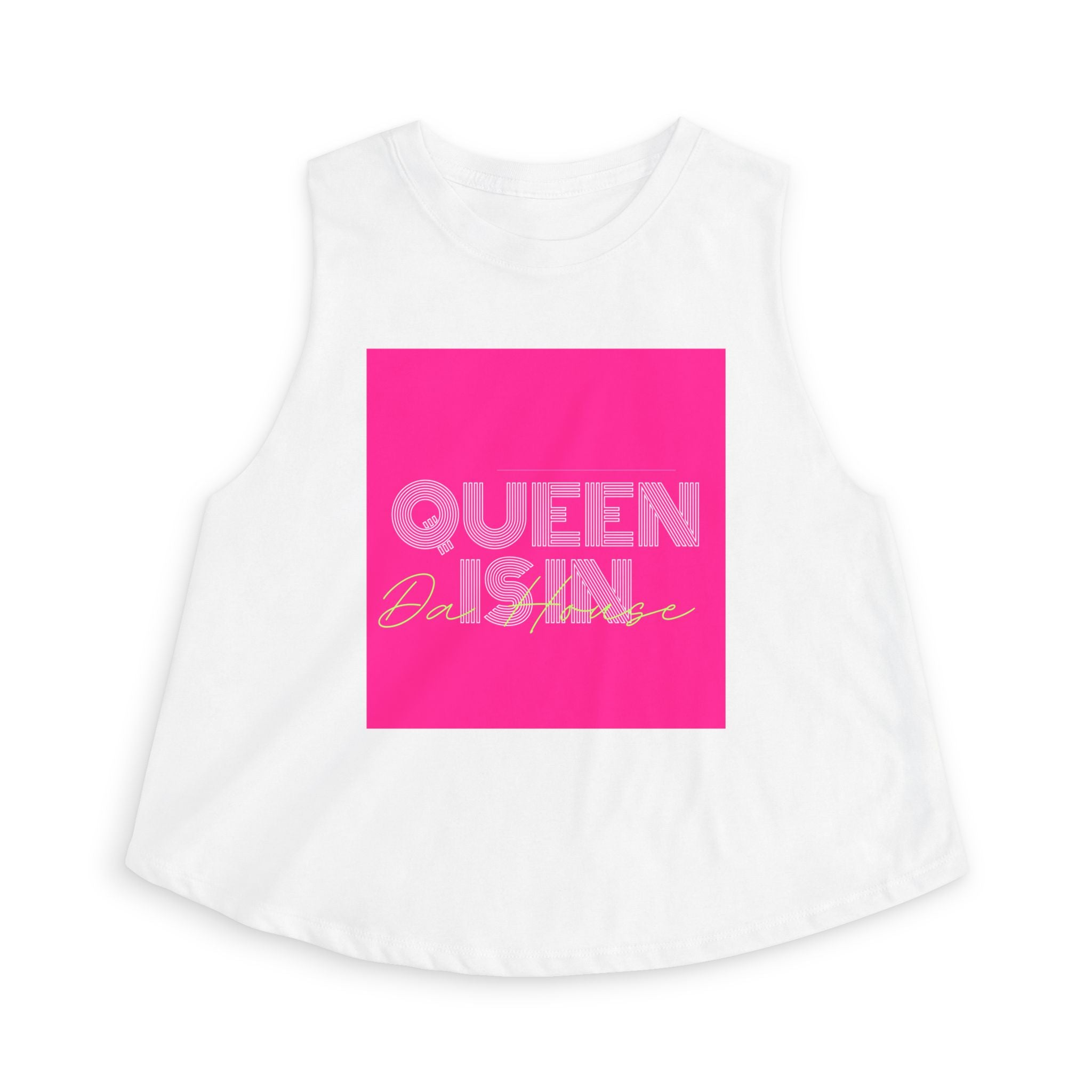 Queen Is In Da House Crop Top | Funny Bold Statement Graphic Top