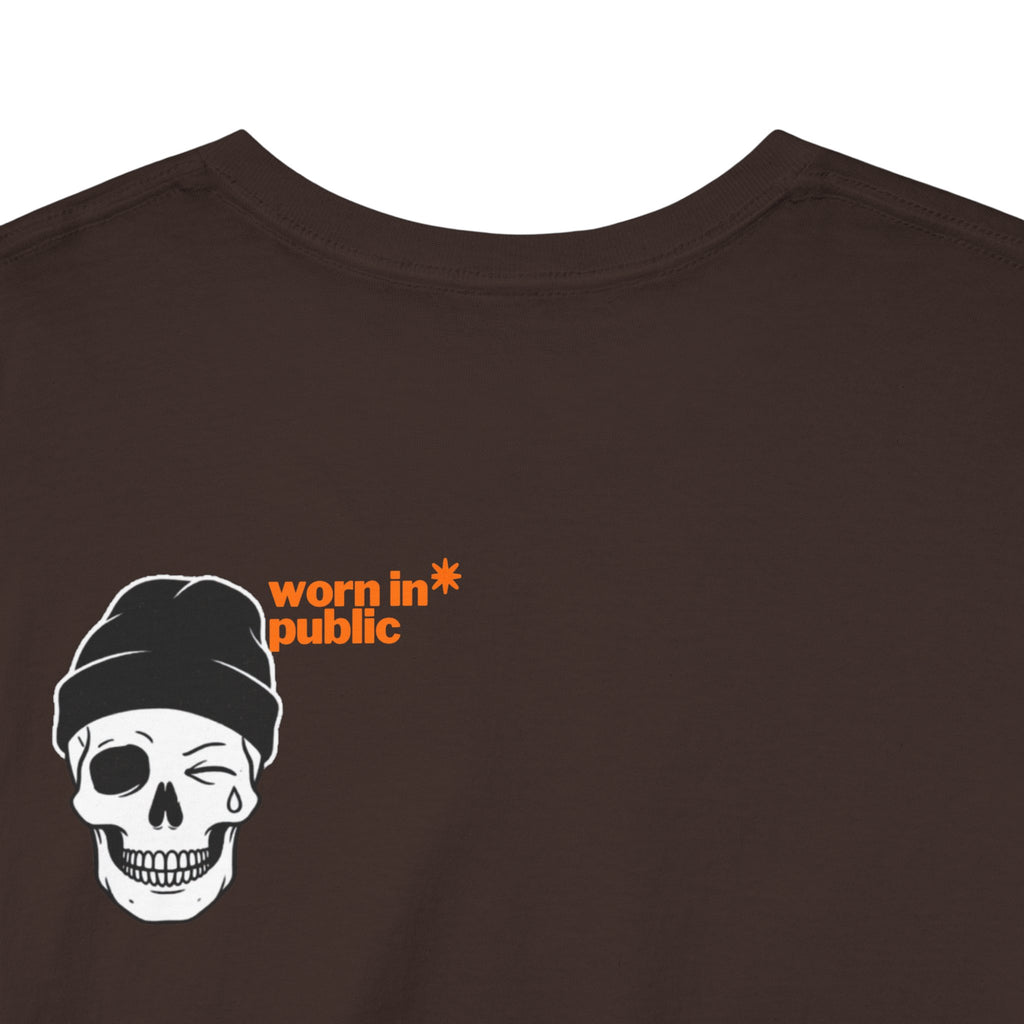 Too Tired To Care Skull T-Shirt | Funny Sarcastic Graphic Tee for the Exhausted