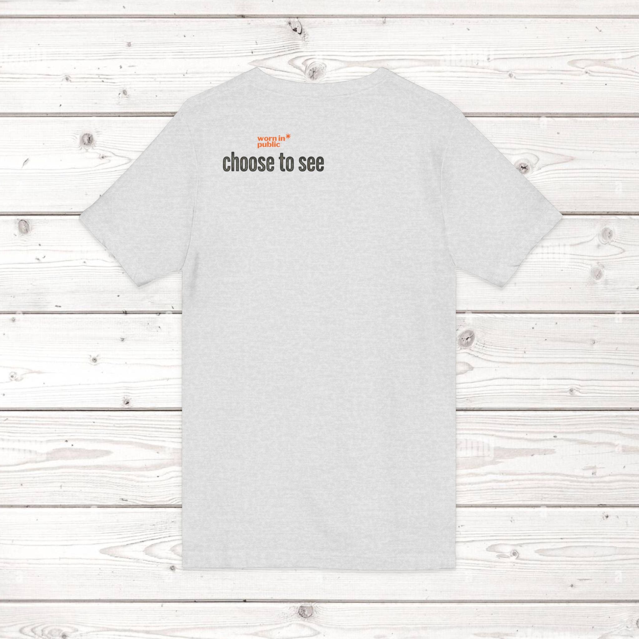 Brain User or Abuser Mens V-Neck Tee — Choose to See Graphic Awareness Shirt