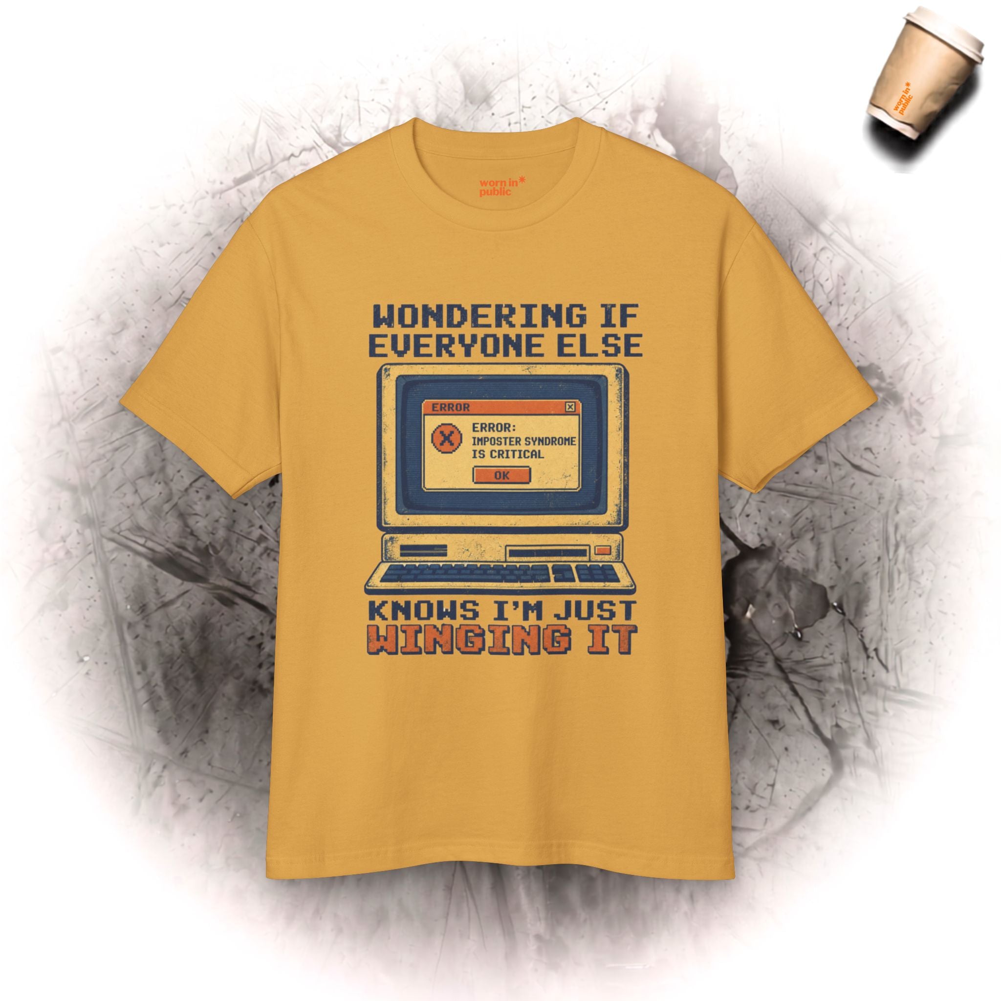 Winging It | Retro Computer Graphic Tee | Unisex Vintage Tech T-Shirt