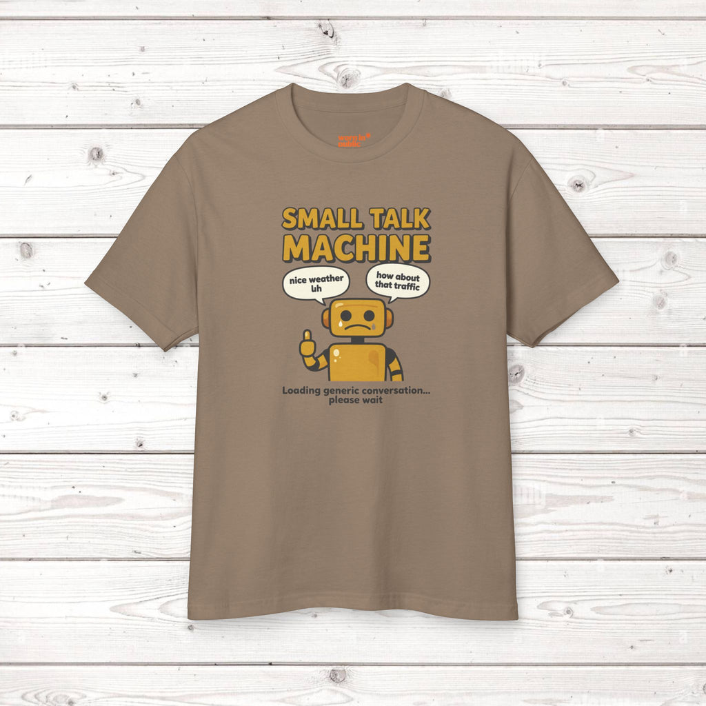 Small Talk Machine Unisex T-Shirt | Funny Introvert Gift Graphic Tee