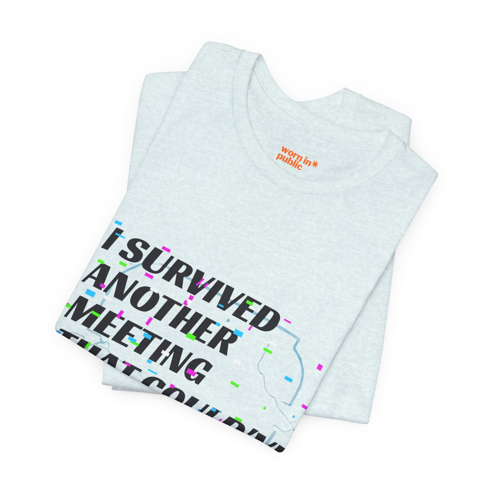 I Survived Another Meeting That Could've Been an Email T-Shirt | Funny Office Humor Tee