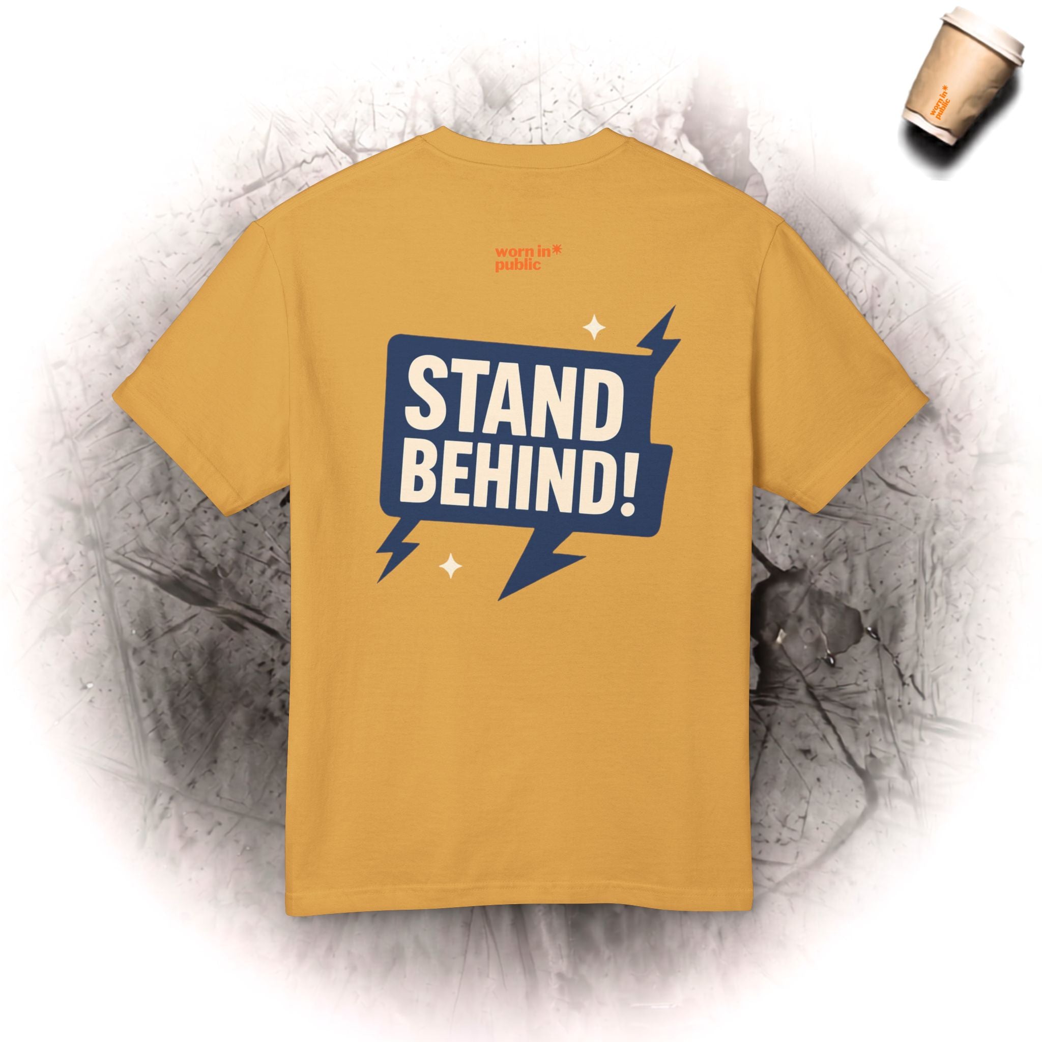 Move Over T-Shirt | "Bleib dahinter!" Lustiges Grafik-Kurzarm-T-Shirt