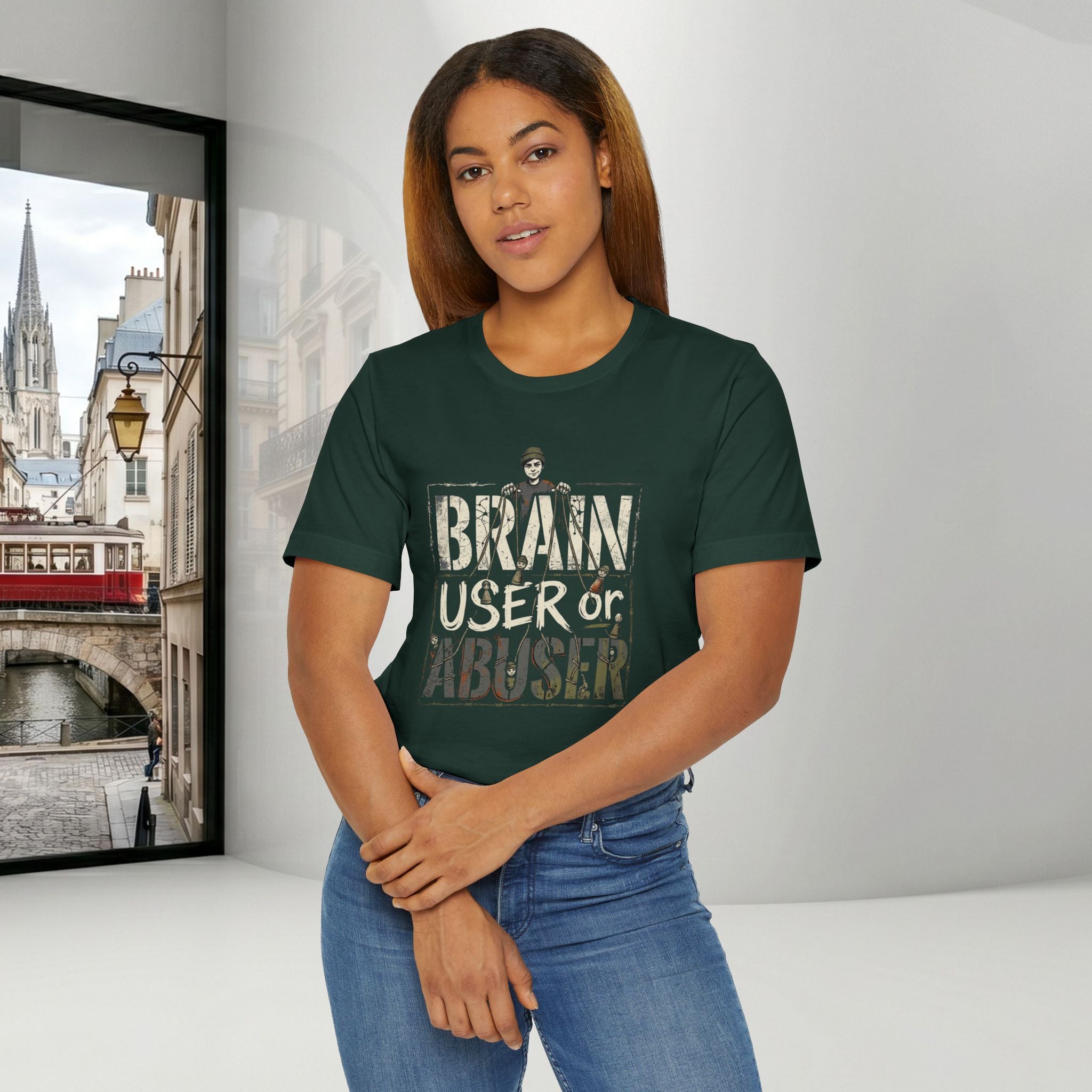 Brain User or Abuser Women's T-Shirt — 'Choose to See' Awareness Tee
