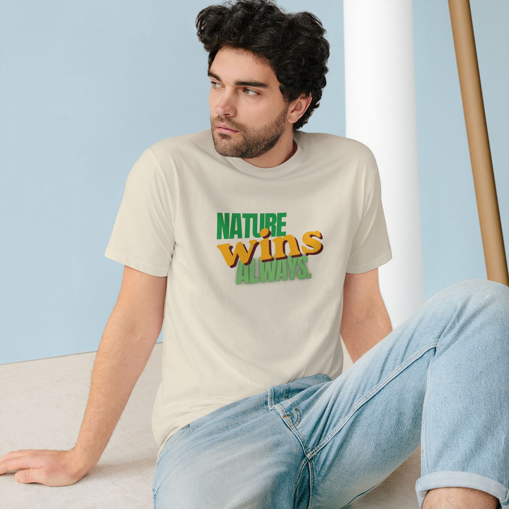 Nature Wins Always ORGANIC T-Shirt | Bold Nature Graphic Tee