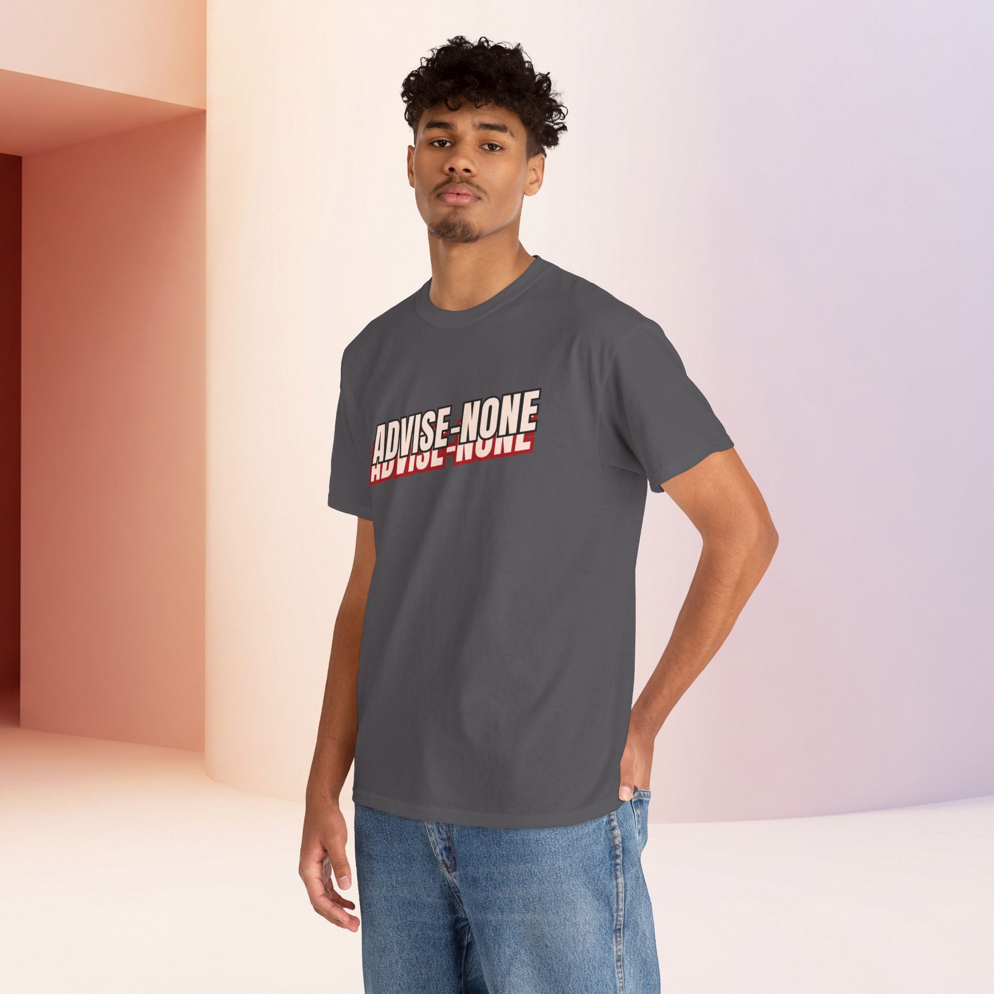 Advise None | Retro Slanted Unisex Graphic Tee