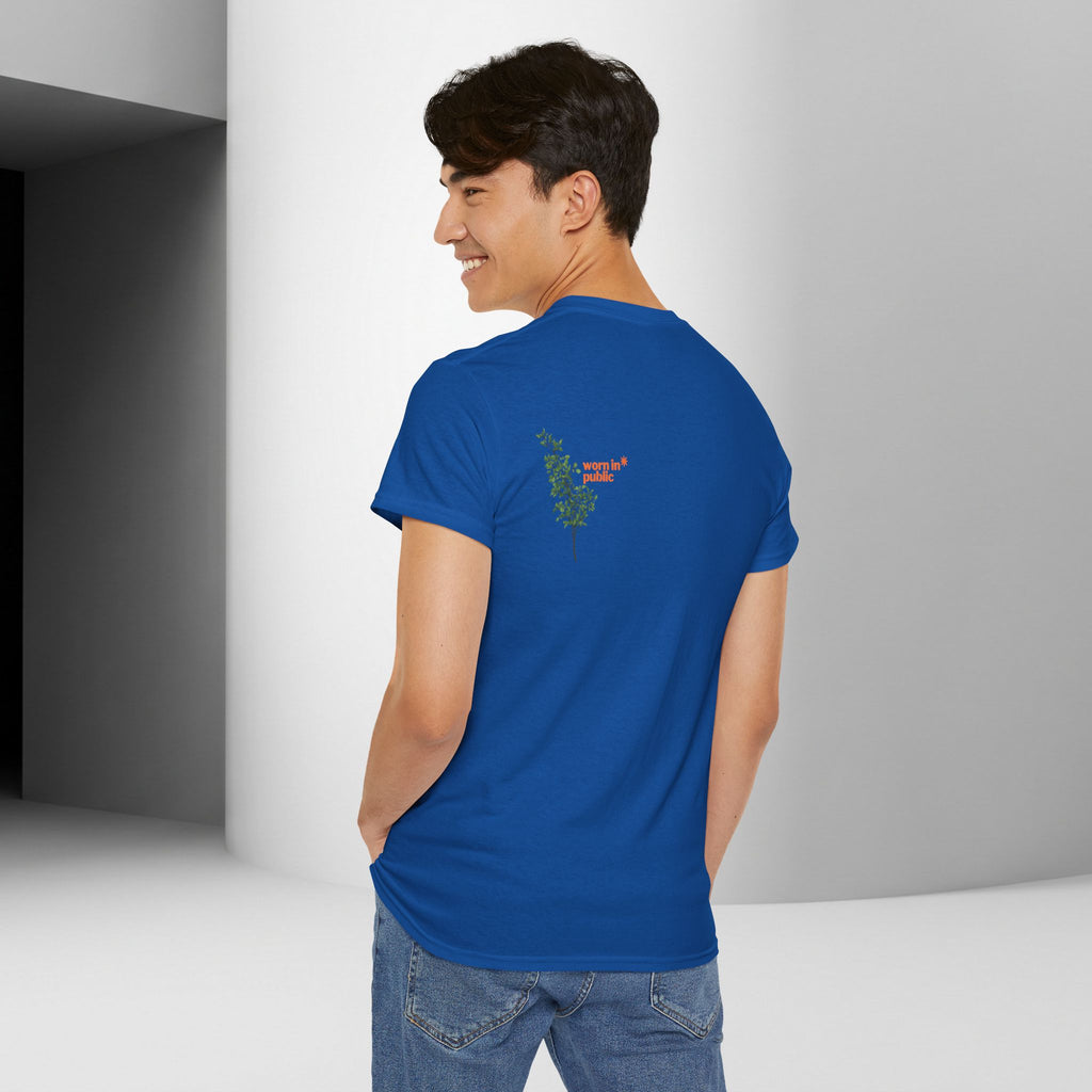 Unisex Botanical Tee — "Feel Free to Be Bored" Graphic T-Shirt