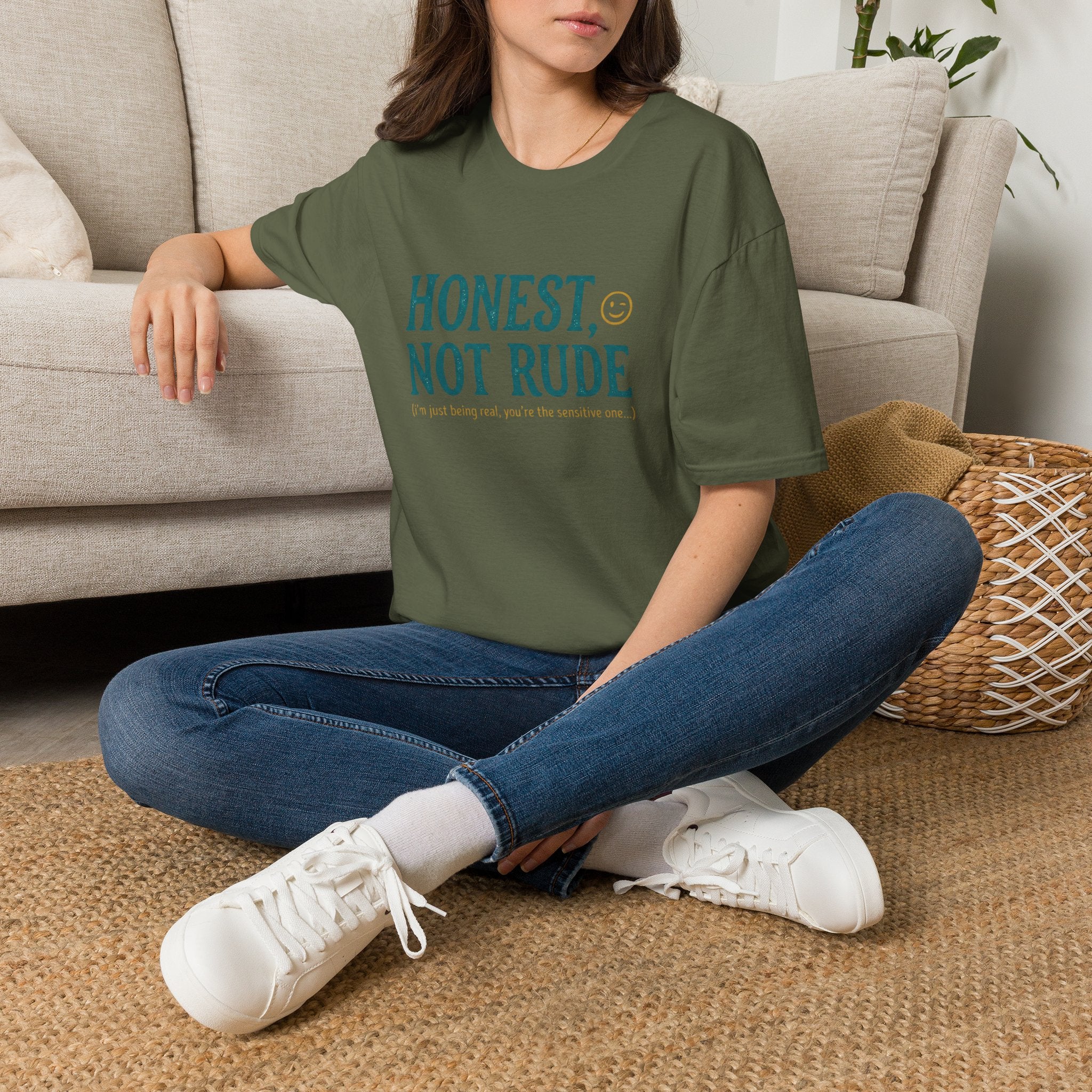 Honest Not Rude | Funny Sarcastic Unisex Graphic Tee for Real Talk