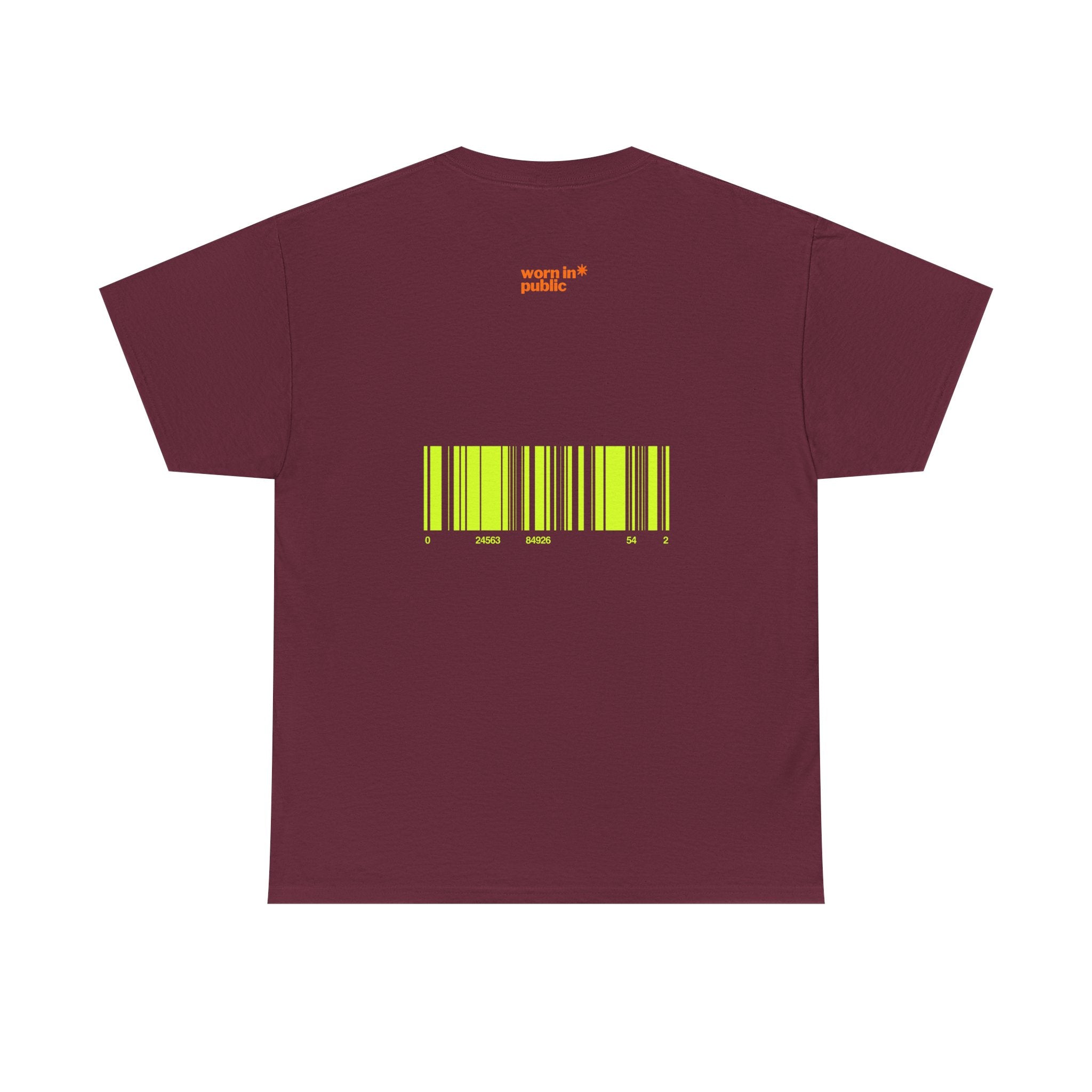 Luxuries of Life Neon Abstract Wave T-Shirt | Barcode Graphic Tee