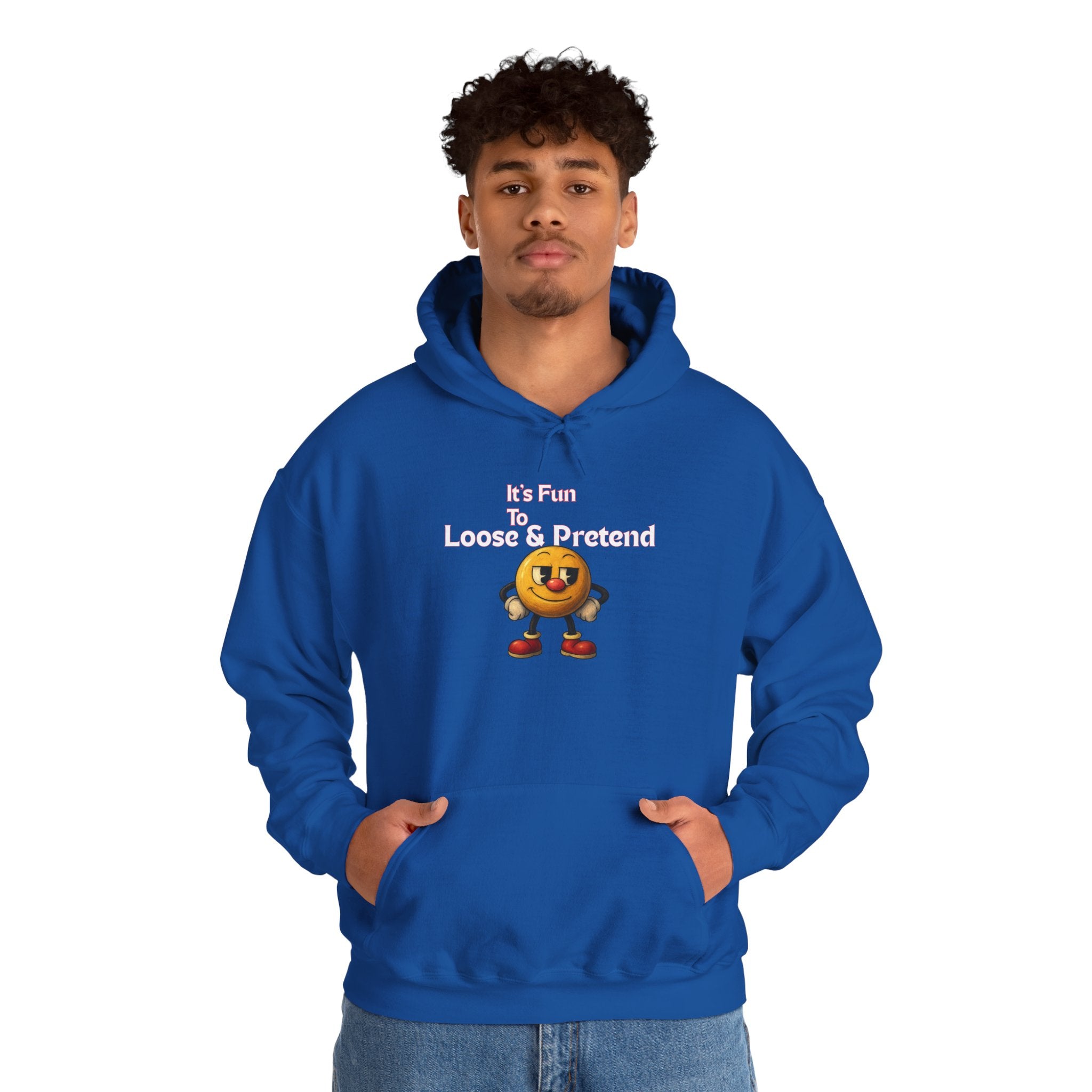It's Fun to Loose & Pretend Hoodie | Smiley Emoji Graphic Sweatshirt