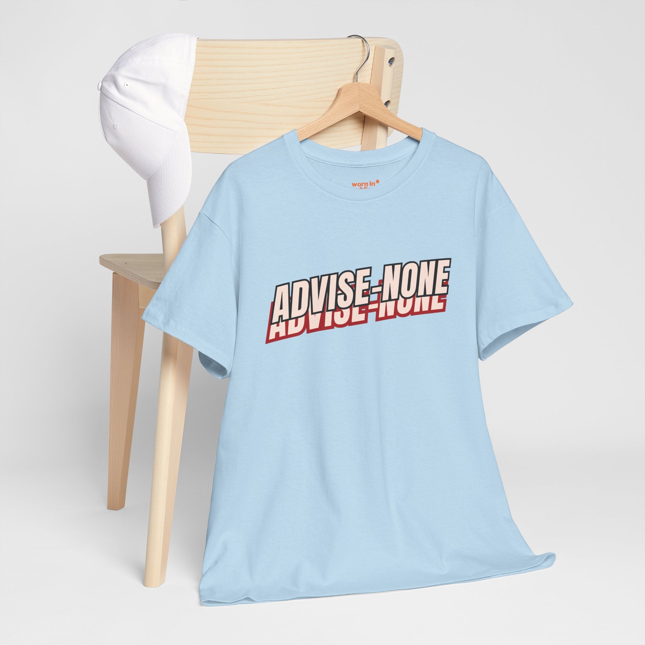 Advise None | Retro Slanted Unisex Graphic Tee