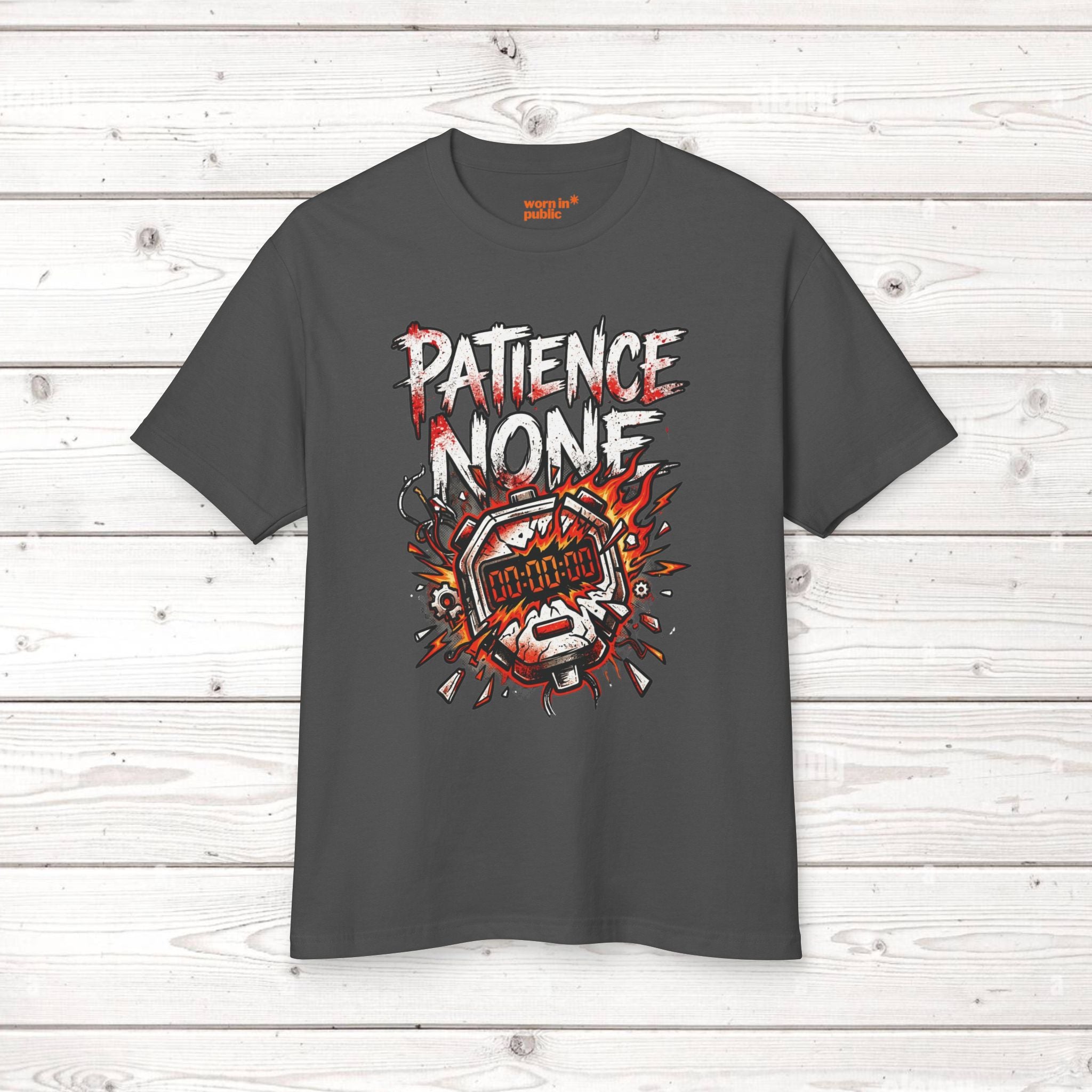 Patience None | Bomb Timer Streetwear Graphic Tee