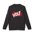 For a Wolf Crewneck Sweatshirt | Red Graphic Fleece Pullover