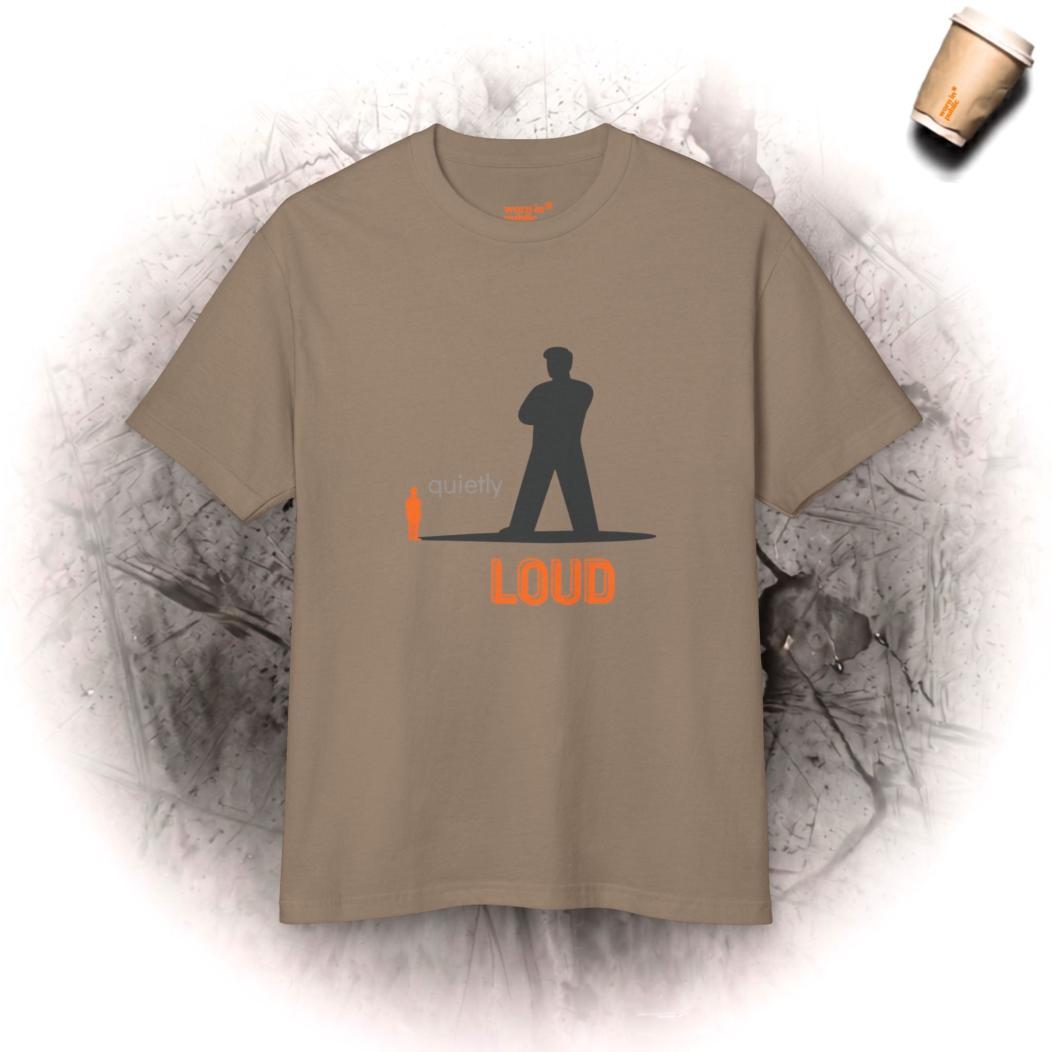 Unisex-Grafik-T-Shirt „Quietly Loud“ | Statement-T-Shirt für leise Starke