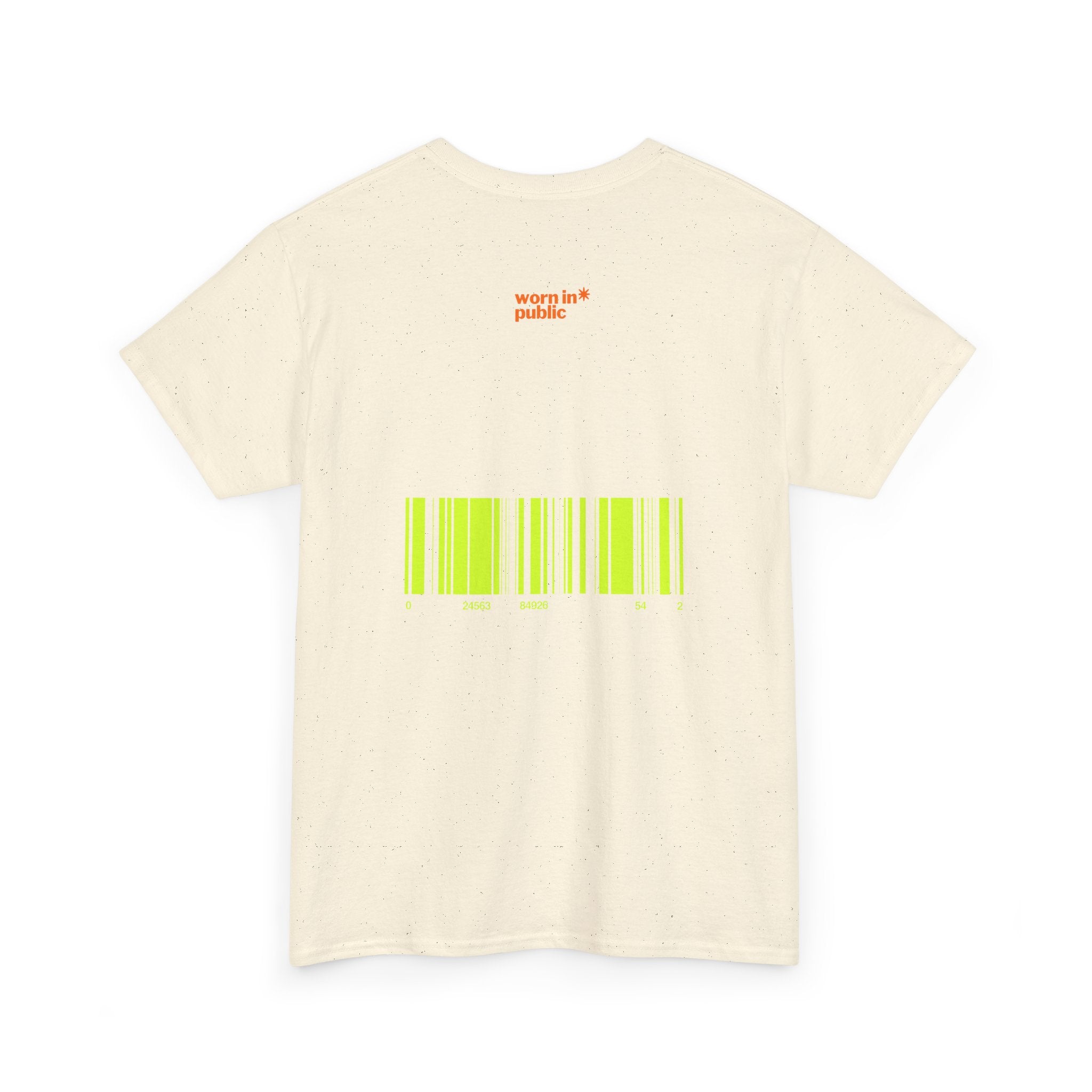 Luxuries of Life Neon Abstract Wave T-Shirt | Barcode Graphic Tee