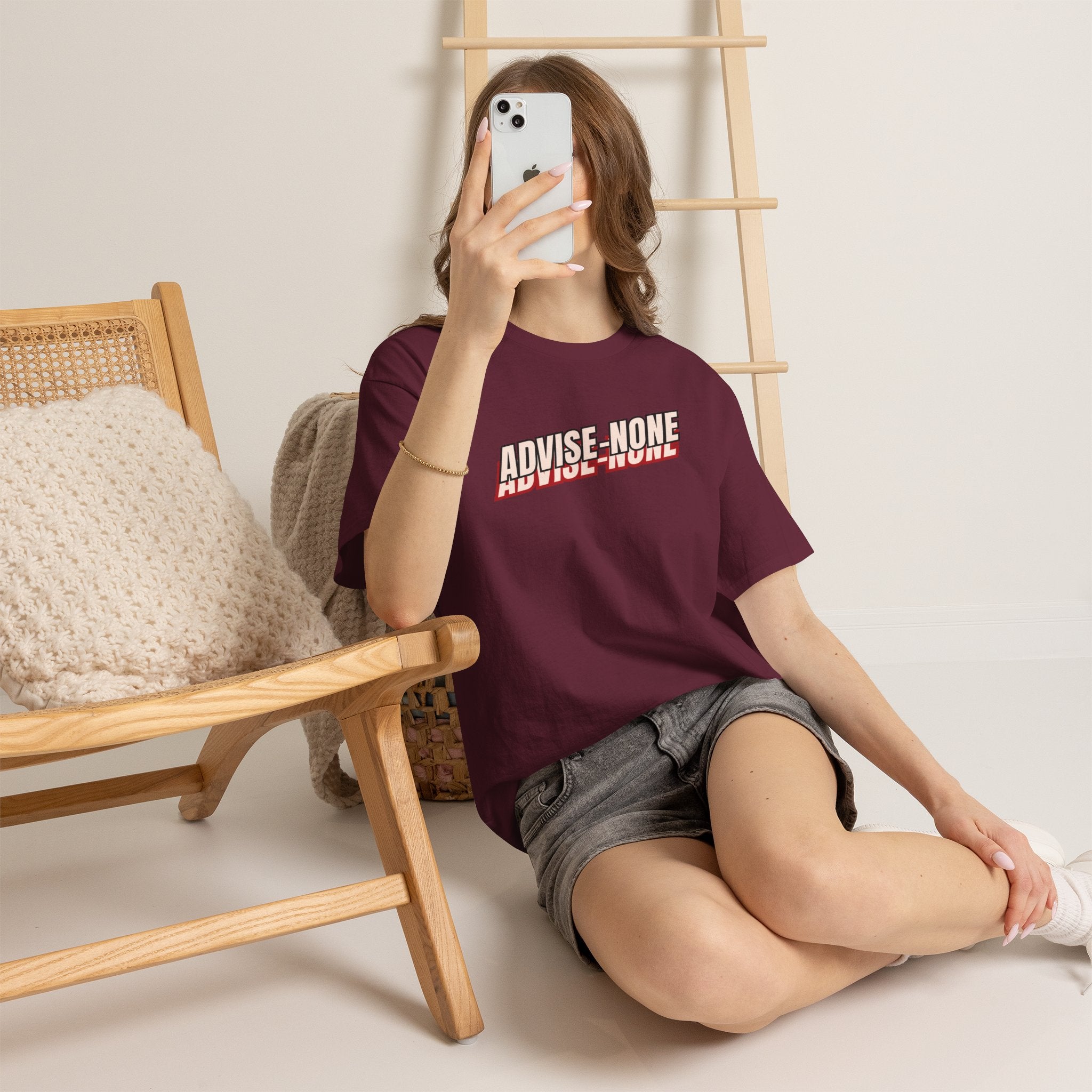 Advise None | Retro Slanted Unisex Graphic Tee