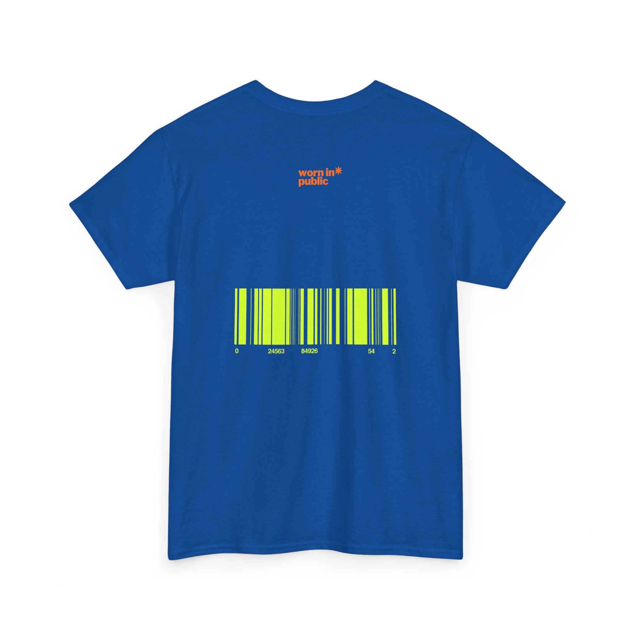 Luxuries of Life Neon Abstract Wave T-Shirt | Barcode Graphic Tee
