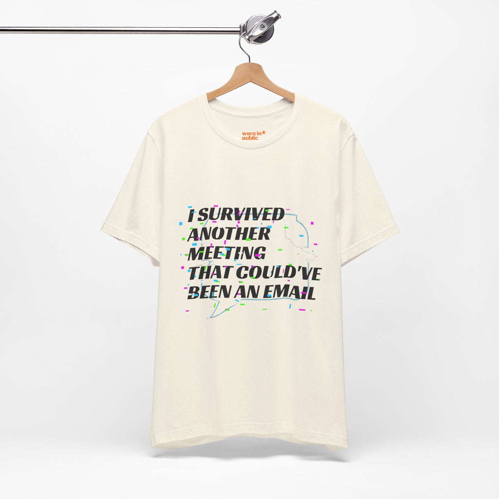 I Survived Another Meeting That Could've Been an Email T-Shirt | Funny Office Humor Tee
