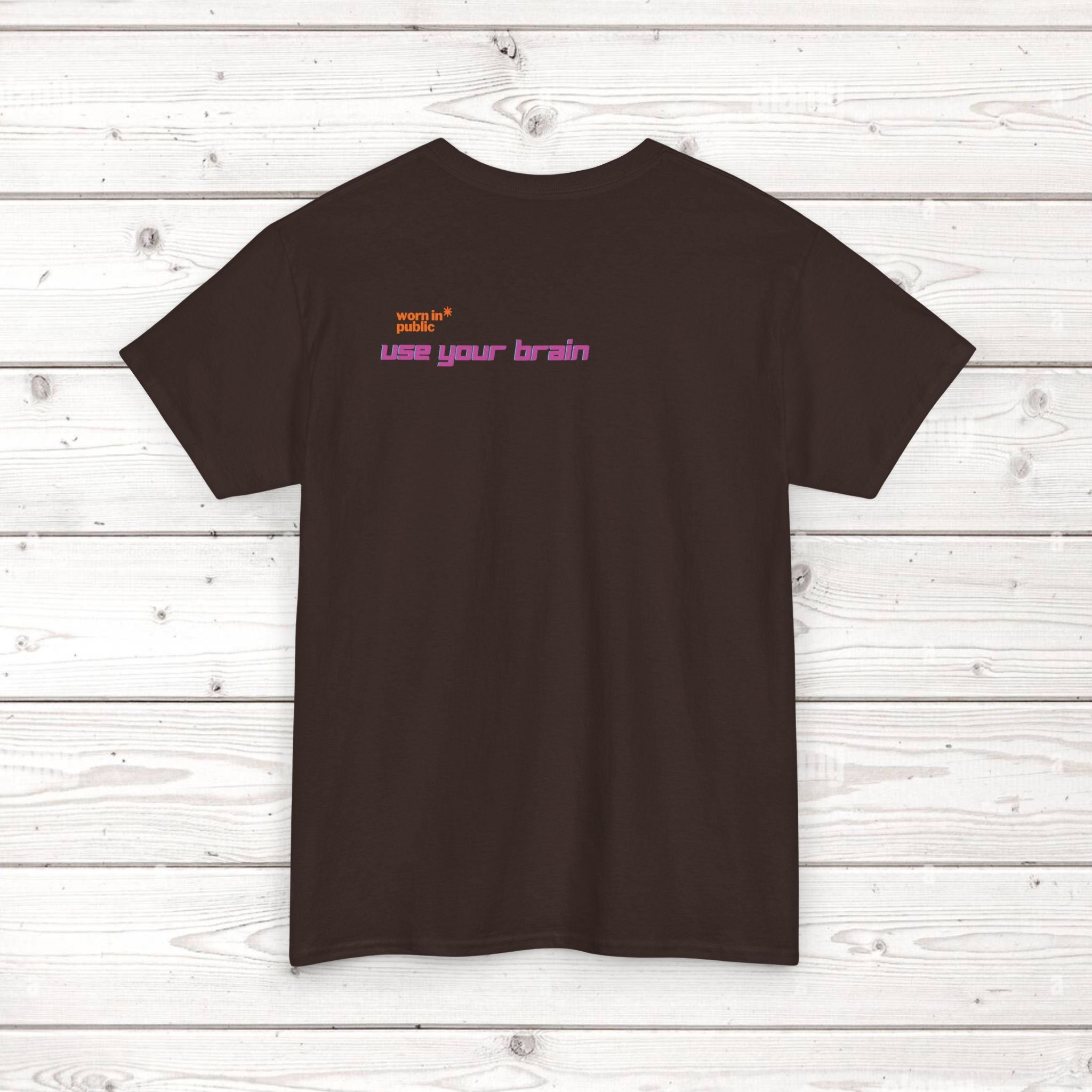 Brain User or Abuser GEN Z Unisex Tee — Retro Cyberpunk "Use Your Brain" Graphic T-Shirt