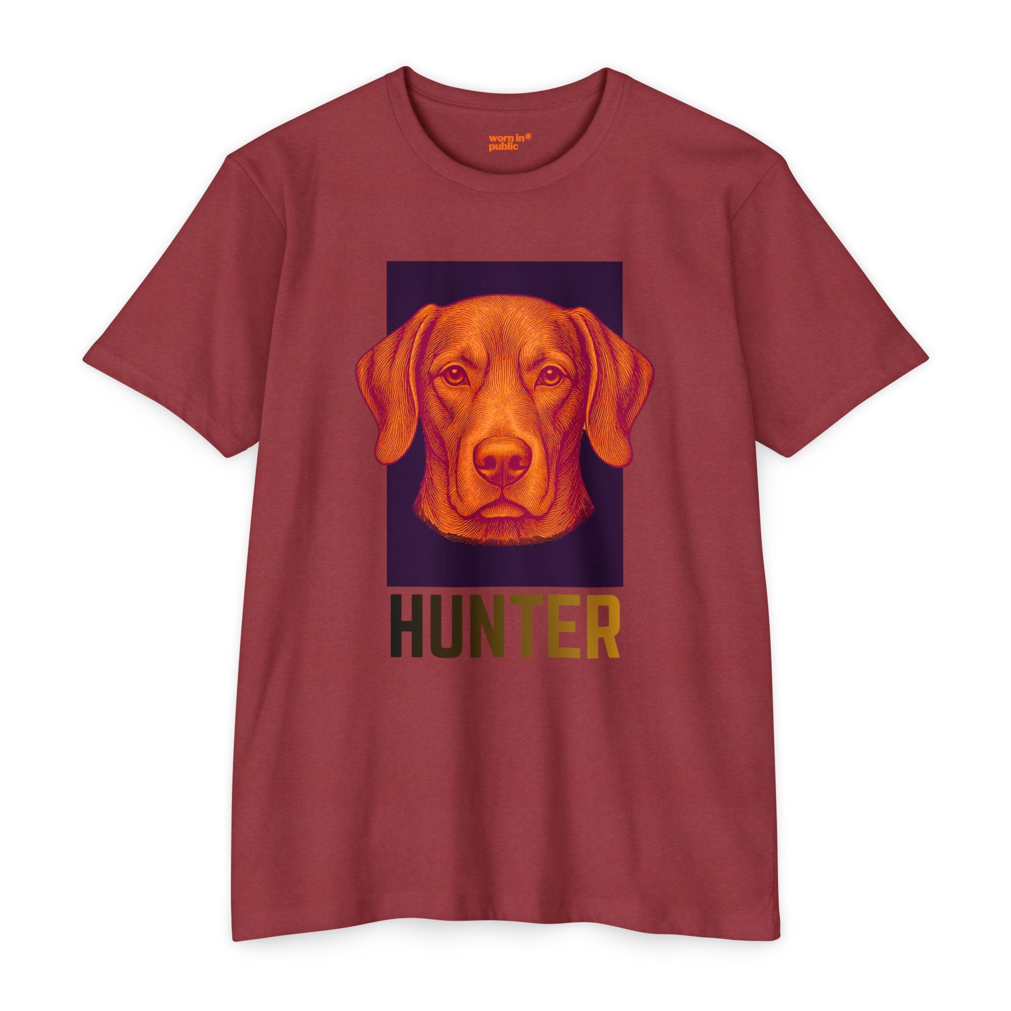 Ultimate Hunter T-Shirt | Retro Vizsla Head Graphic Tee for Dog Lovers