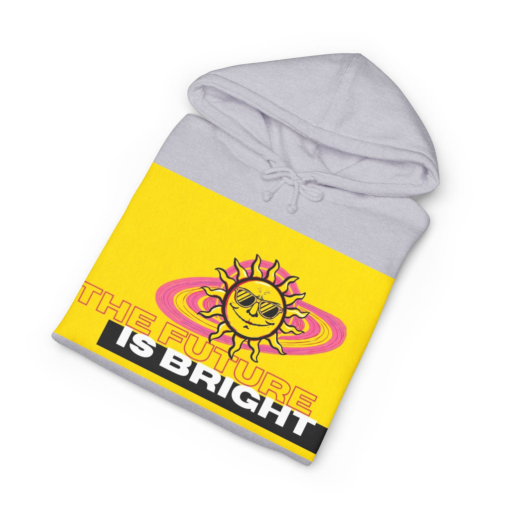 The Future Is Bright Hoodie | Retro Sun Graphic Pullover Sweatshirt