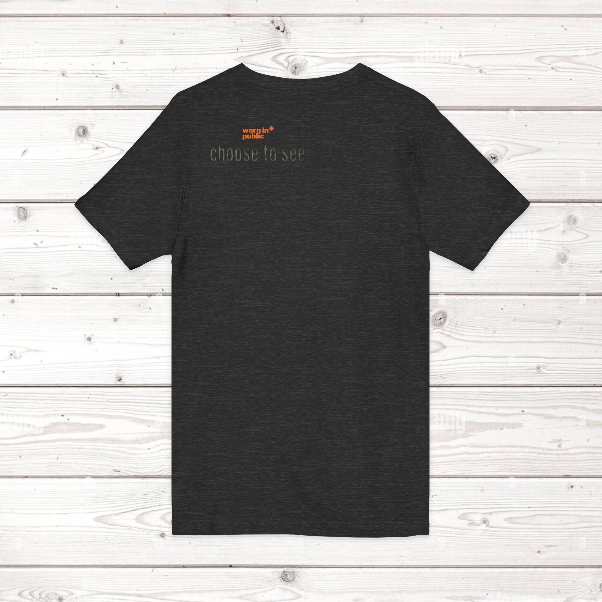 Brain User or Abuser Mens V-Neck Tee — Choose to See Graphic Awareness Shirt