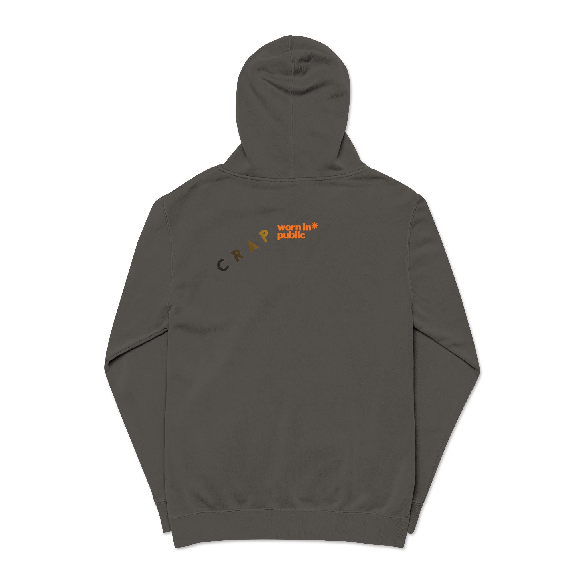 Fashion SHITS Hoodie | Minimal 'Crate' Graphic Pullover in Vintage Wash