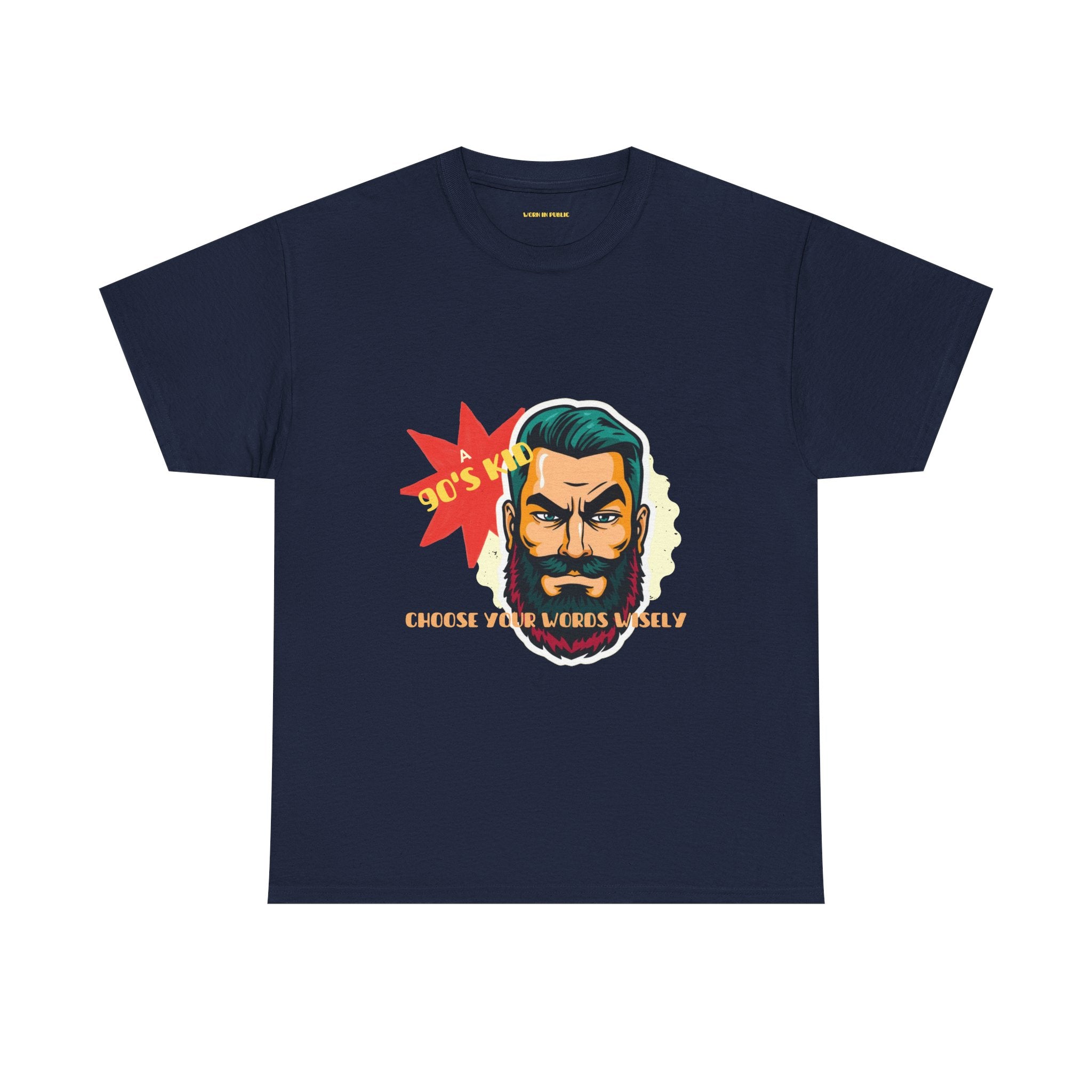 Born in the 90's comes with a beard T-Shirt | Tee for real Men