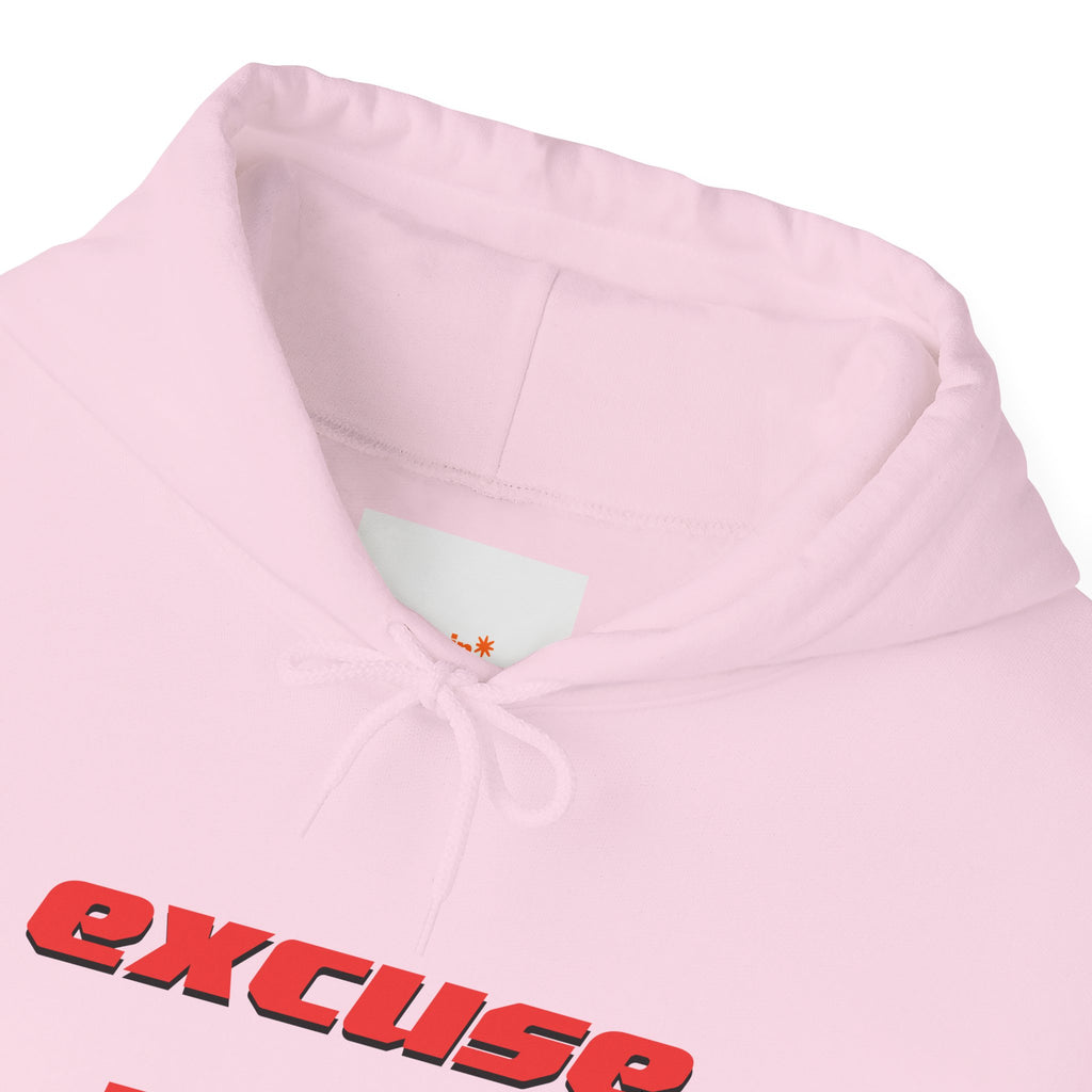 Excuse You? Hoodie | Retro Red Text Graphic Pullover