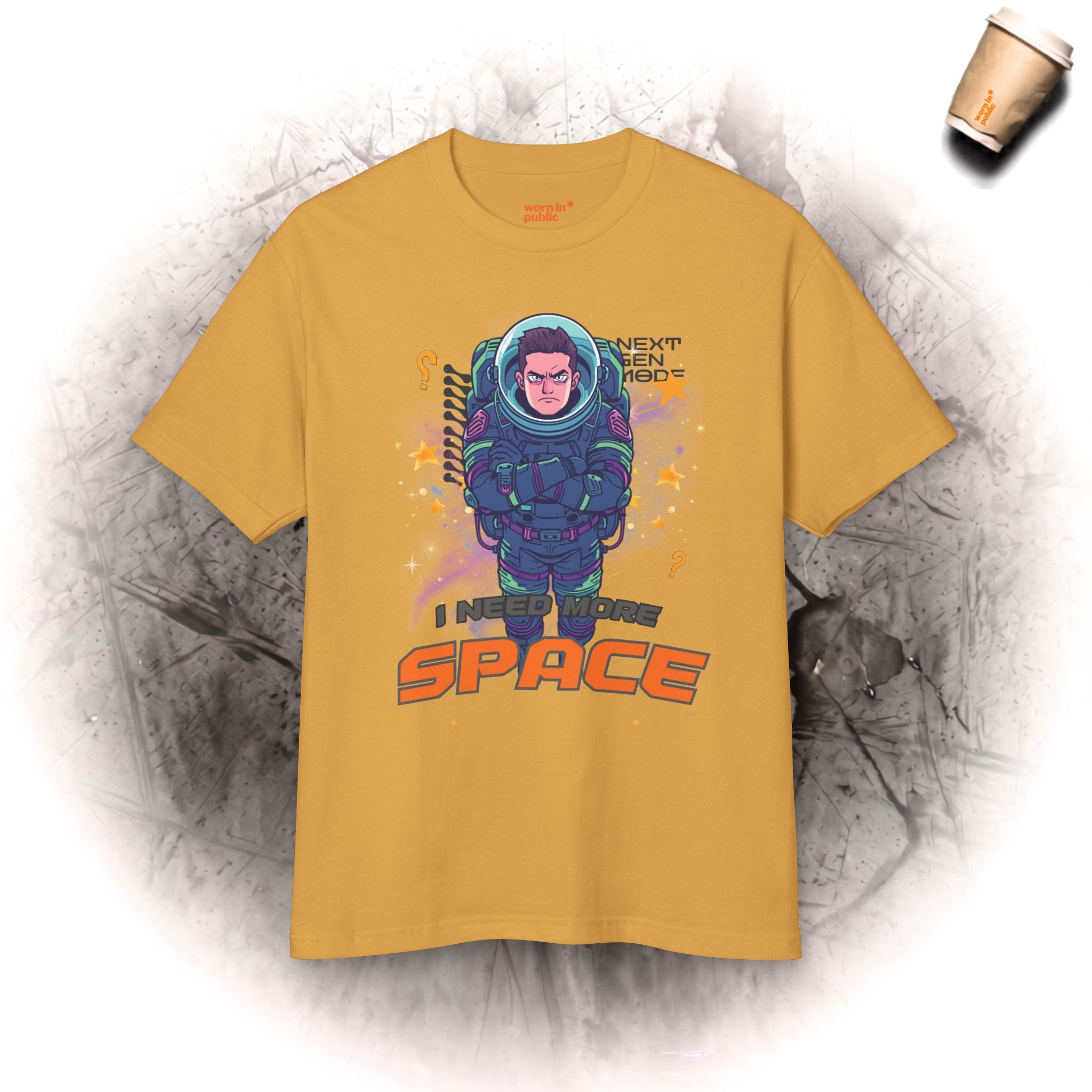 Space Suit Unisex Graphic Tee | I Need Space Astronaut Mood T-Shirt