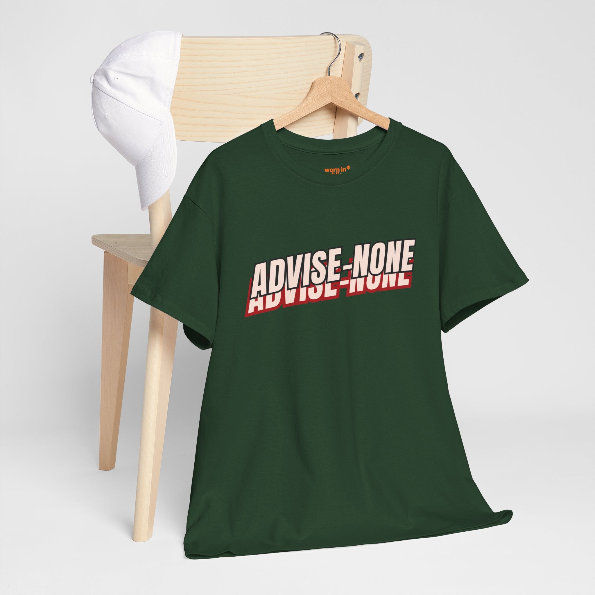Advise None | Retro Slanted Unisex Graphic Tee