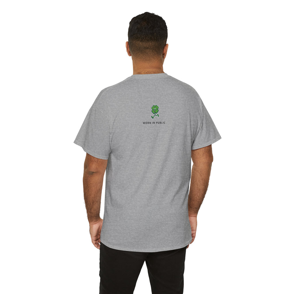 Lucky Buddy Clover T-Shirt | Retro Checker St. Patrick's Day Graphic Tee