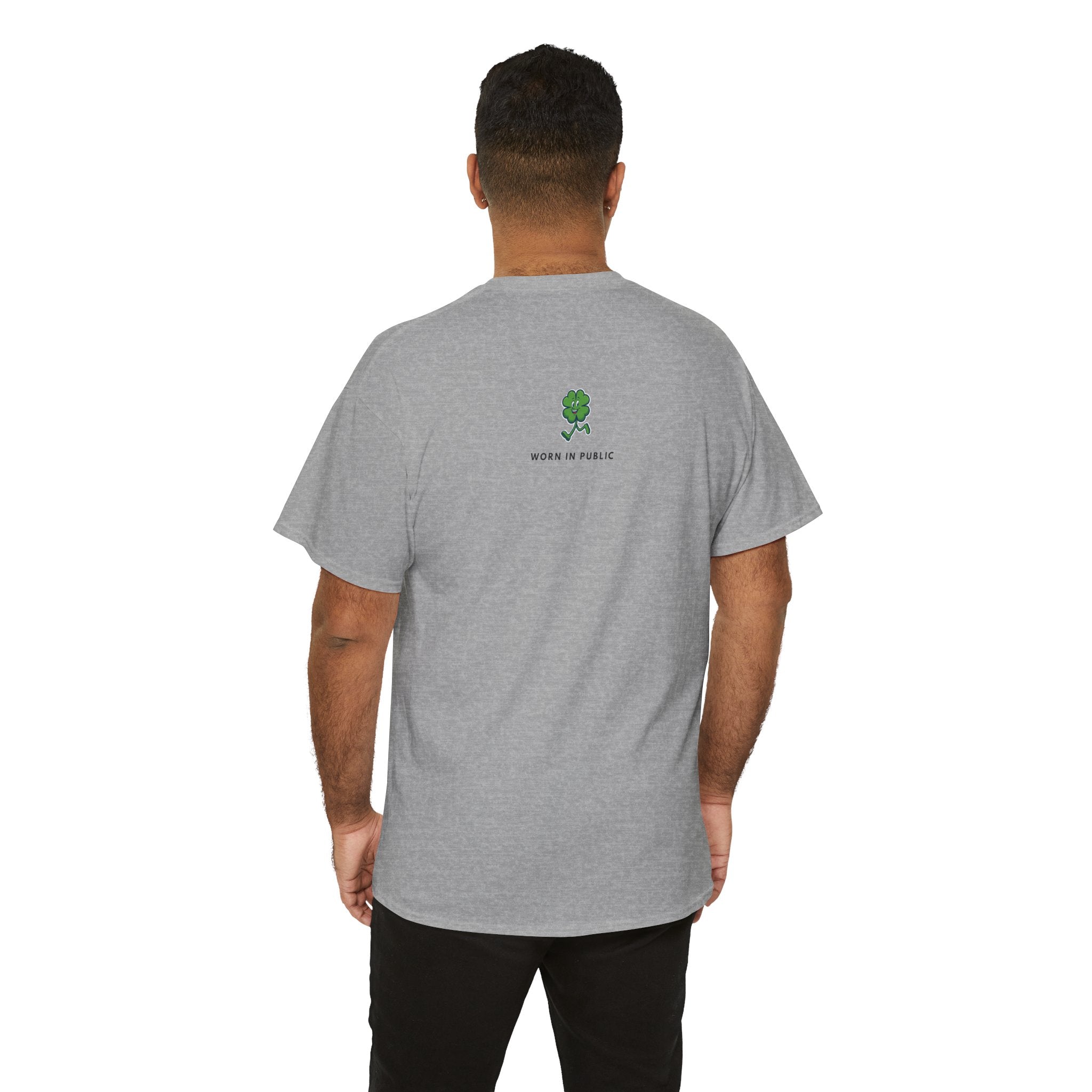 Lucky Buddy Clover T-Shirt | Retro Checker St. Patrick's Day Graphic Tee