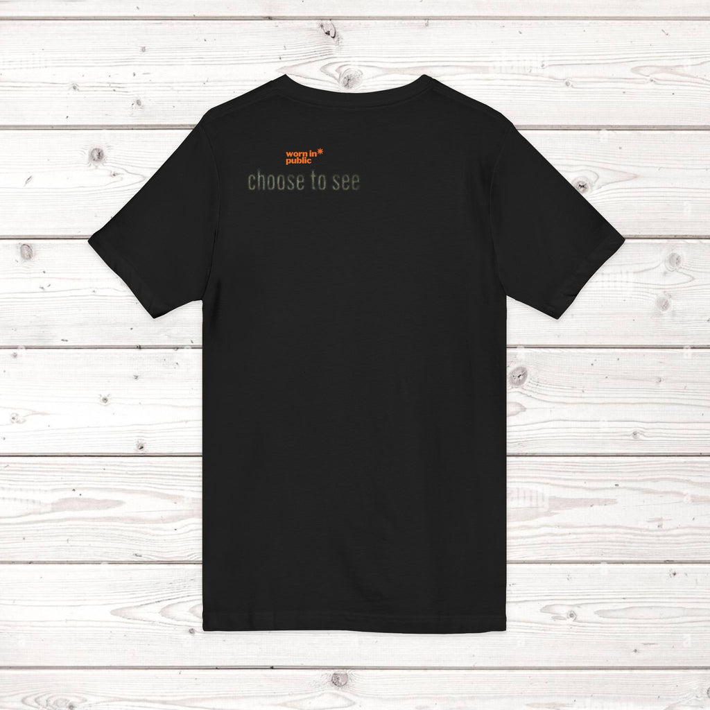 Brain User or Abuser Mens V-Neck Tee — Choose to See Graphic Awareness Shirt