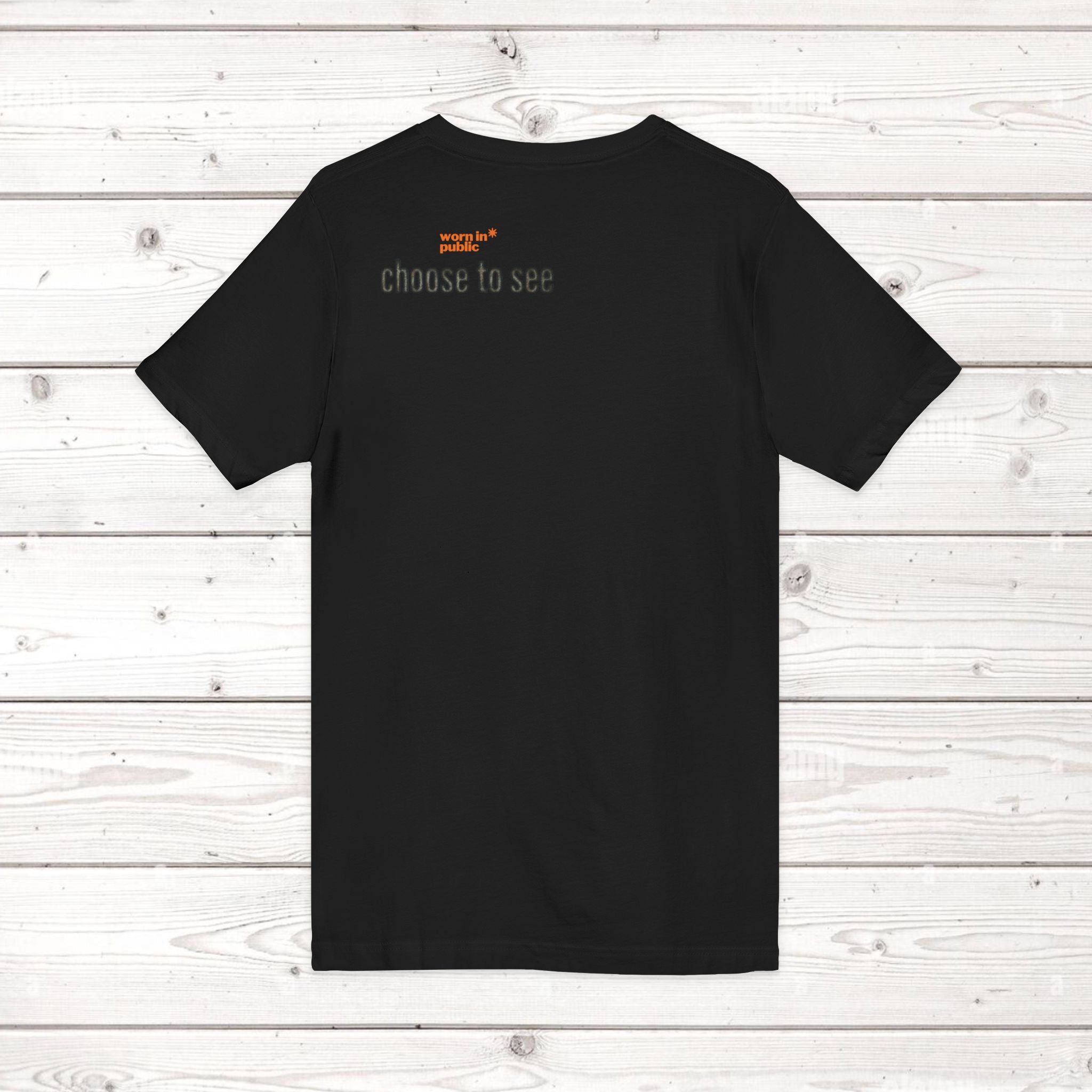 Brain User or Abuser Mens V-Neck Tee — Choose to See Graphic Awareness Shirt